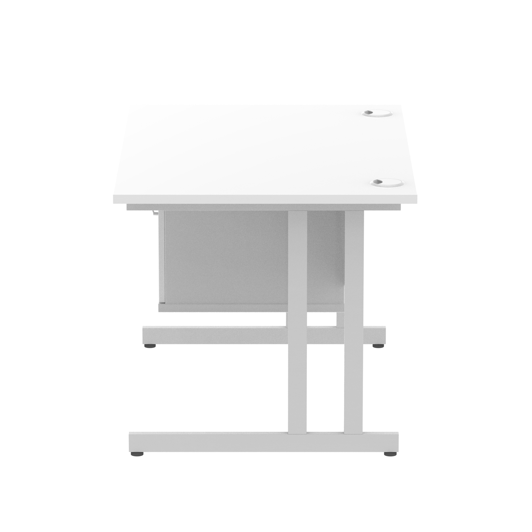 White / Silver Frame