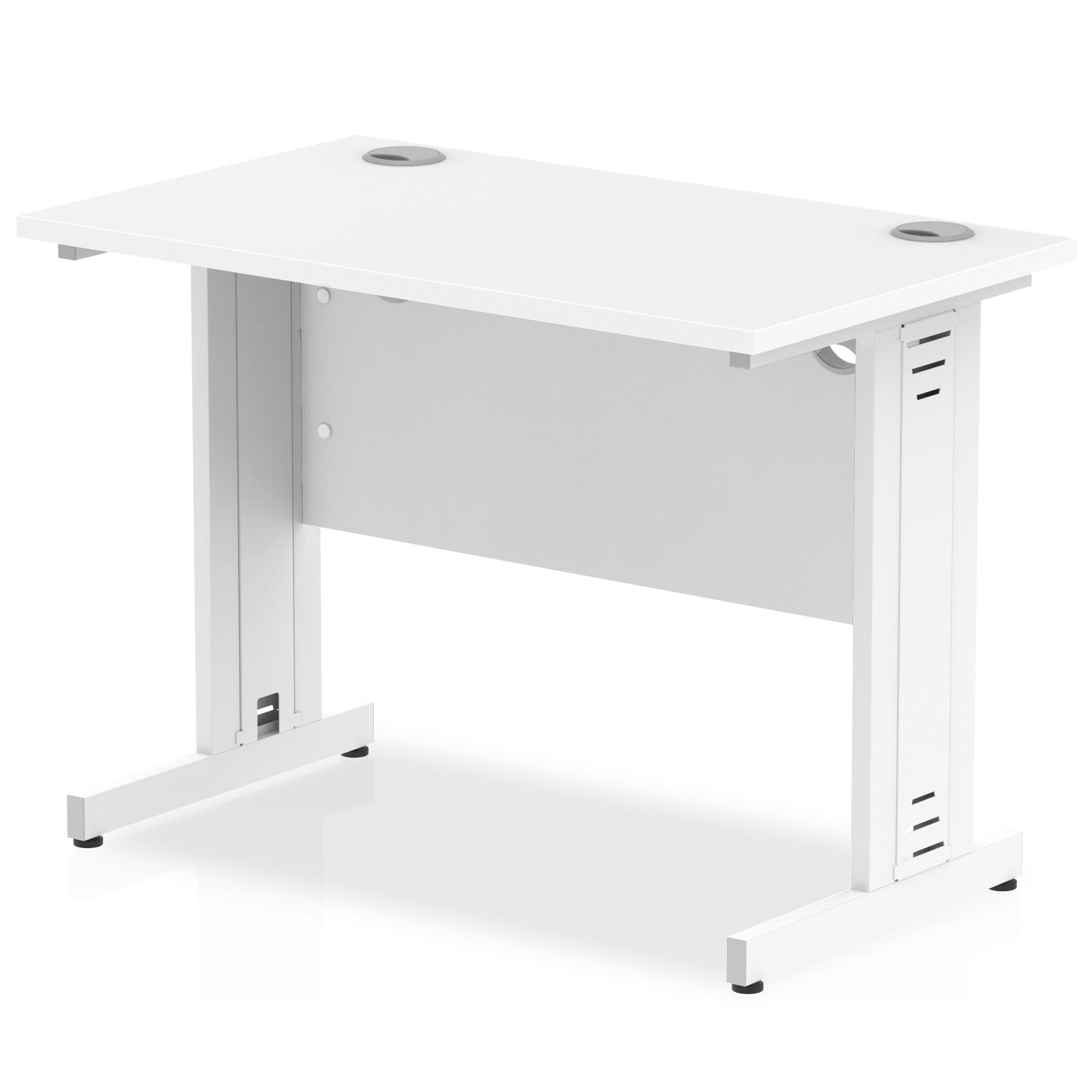 White / Silver Frame