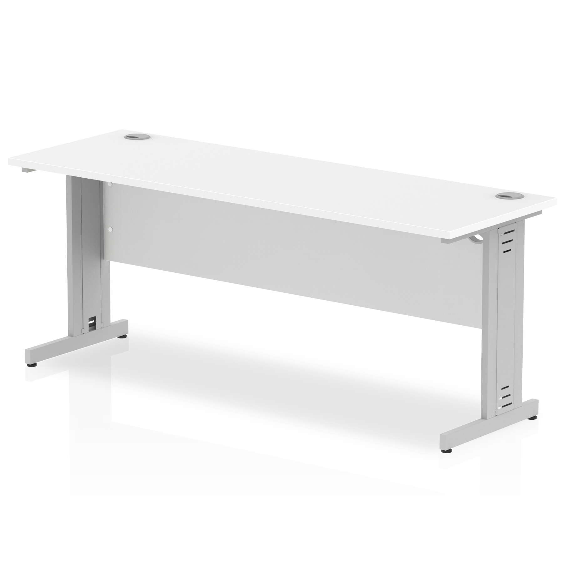 White / Silver Frame