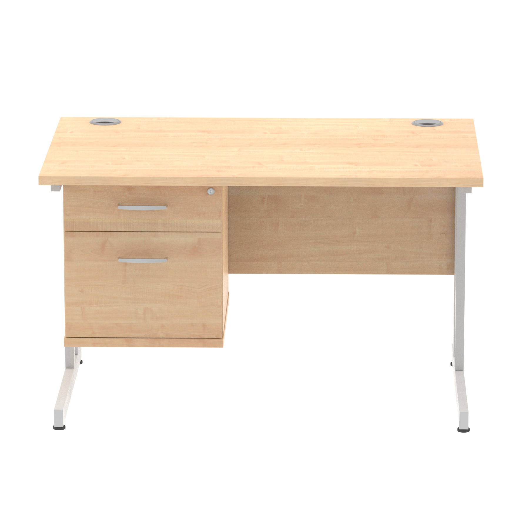 Maple / Silver Frame