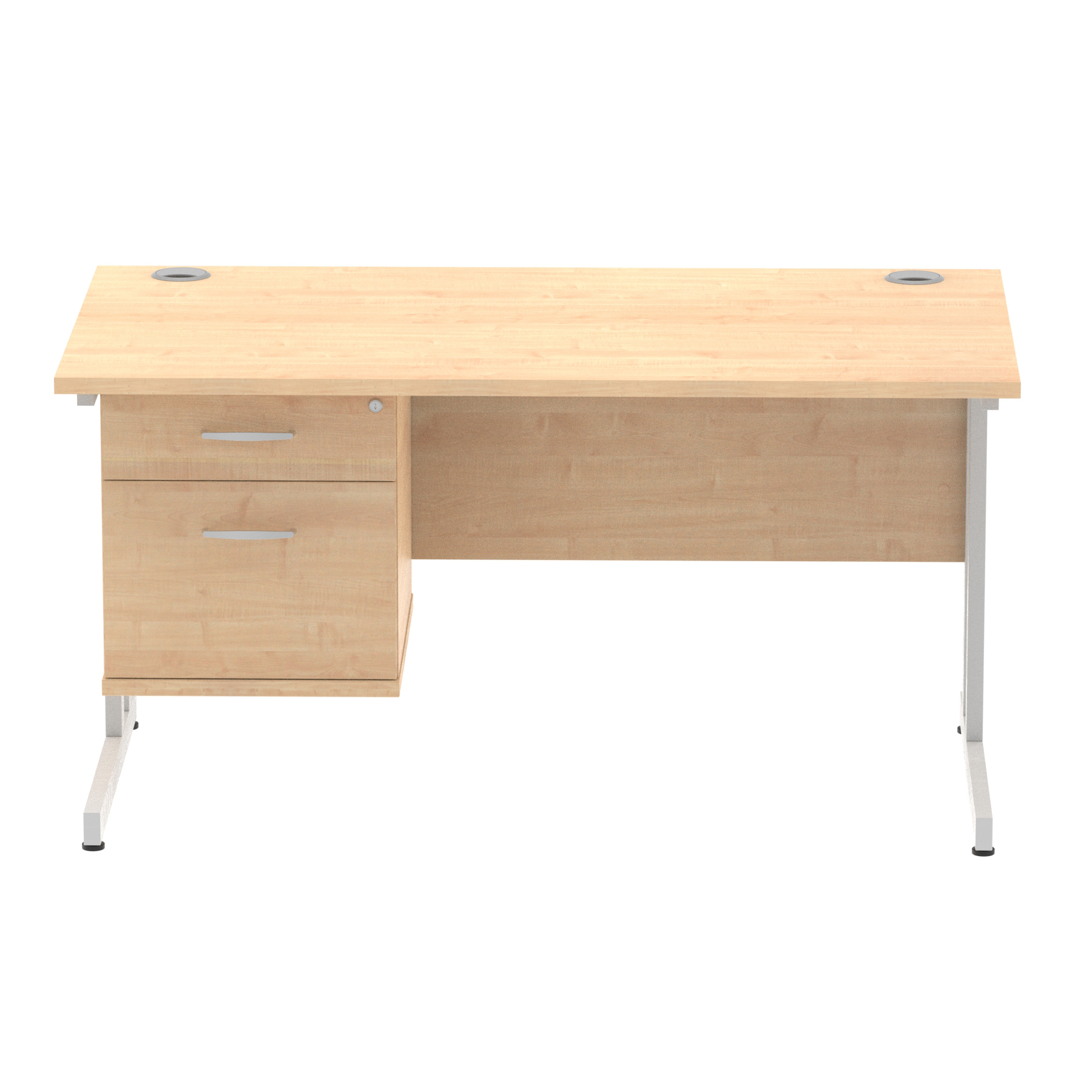 Maple / Silver Frame