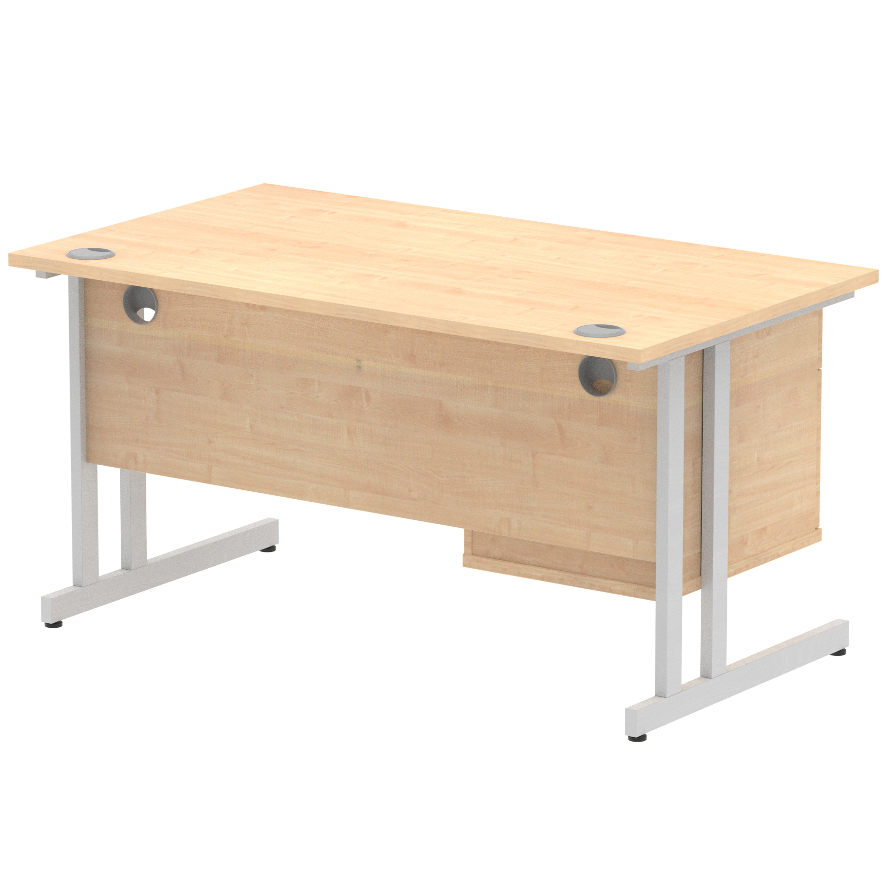 Maple / Silver Frame