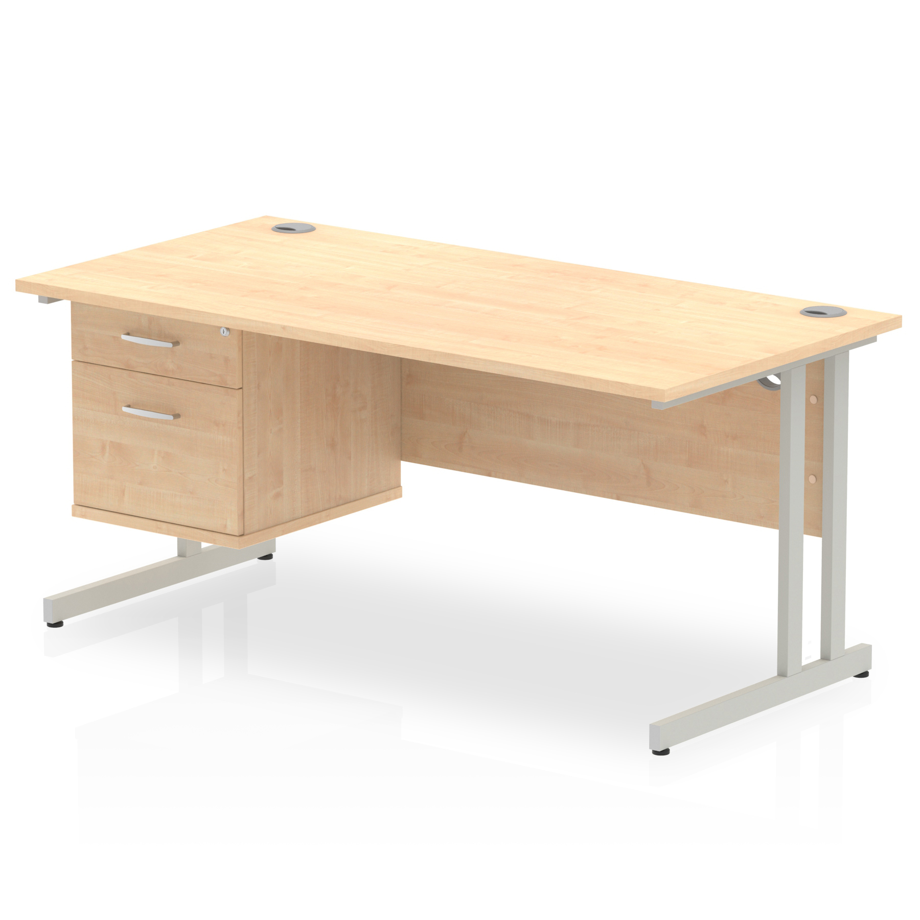 Maple / Silver Frame