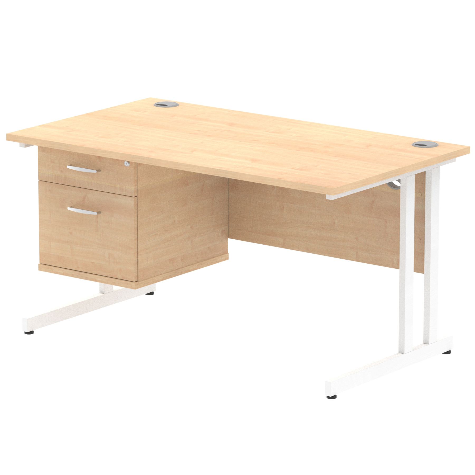 Maple / White Frame