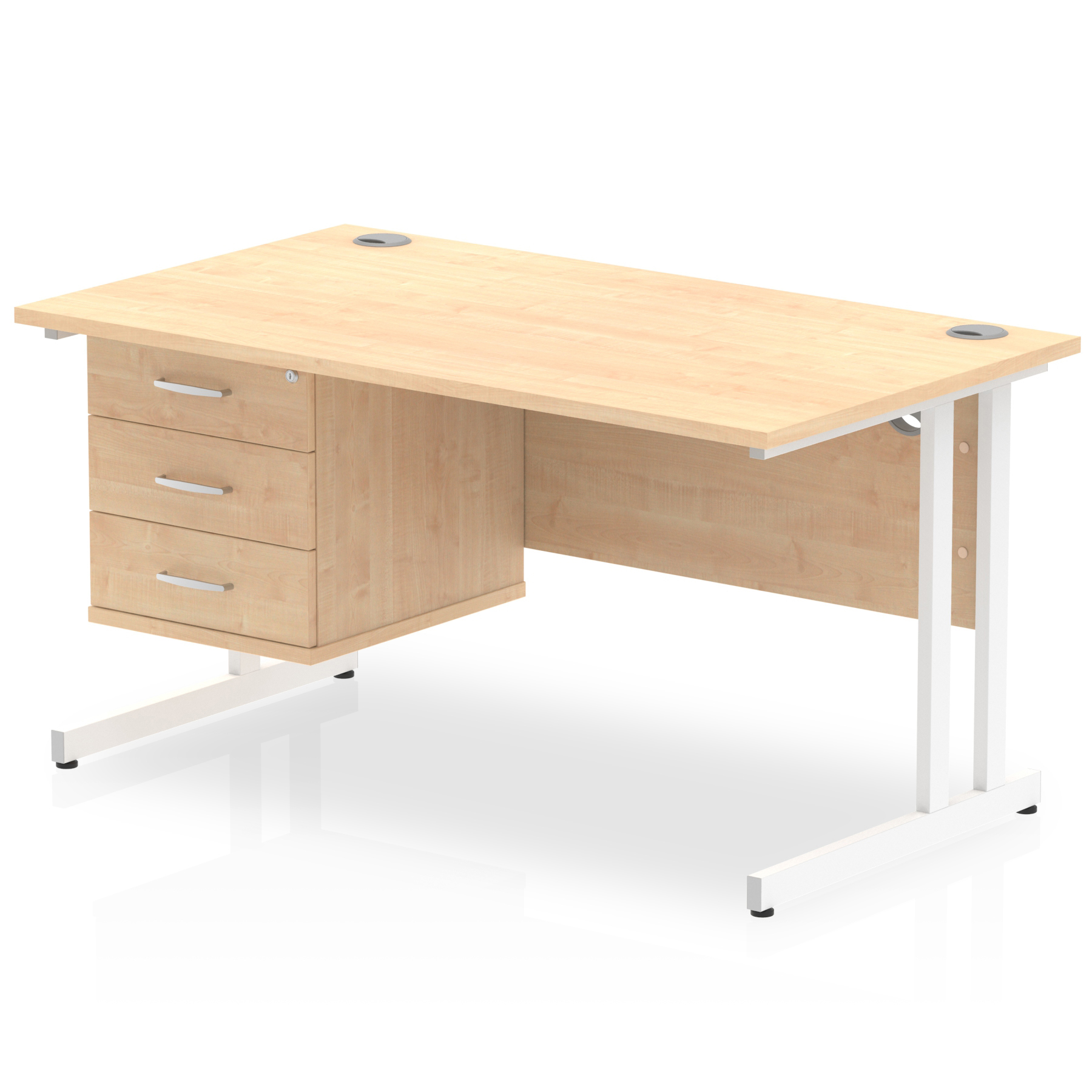 Maple / White Frame