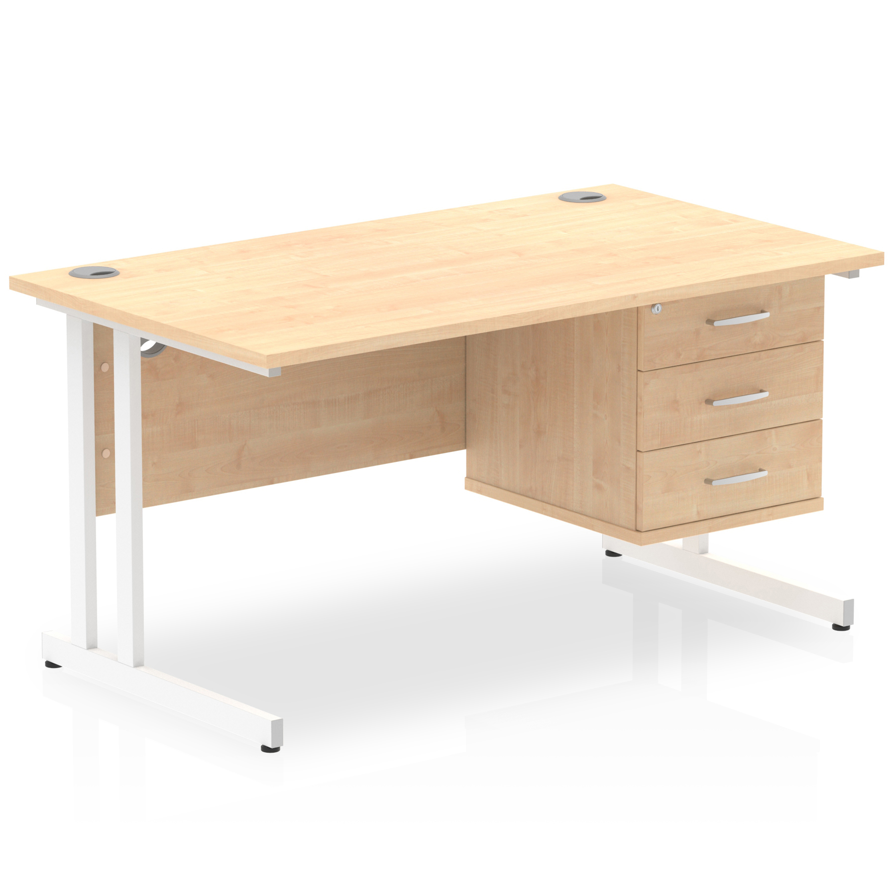 Maple / White Frame