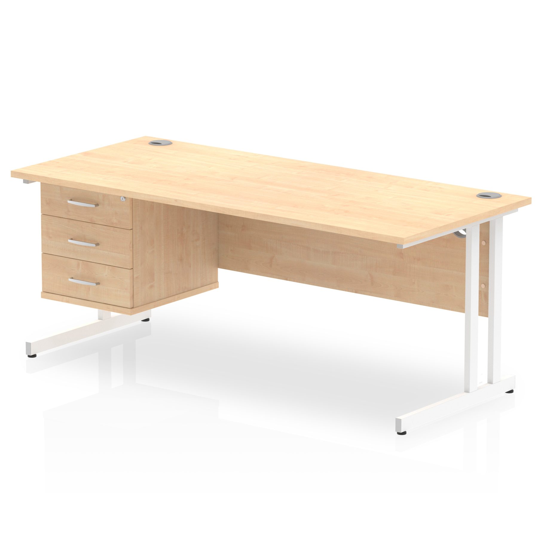 Maple / White Frame