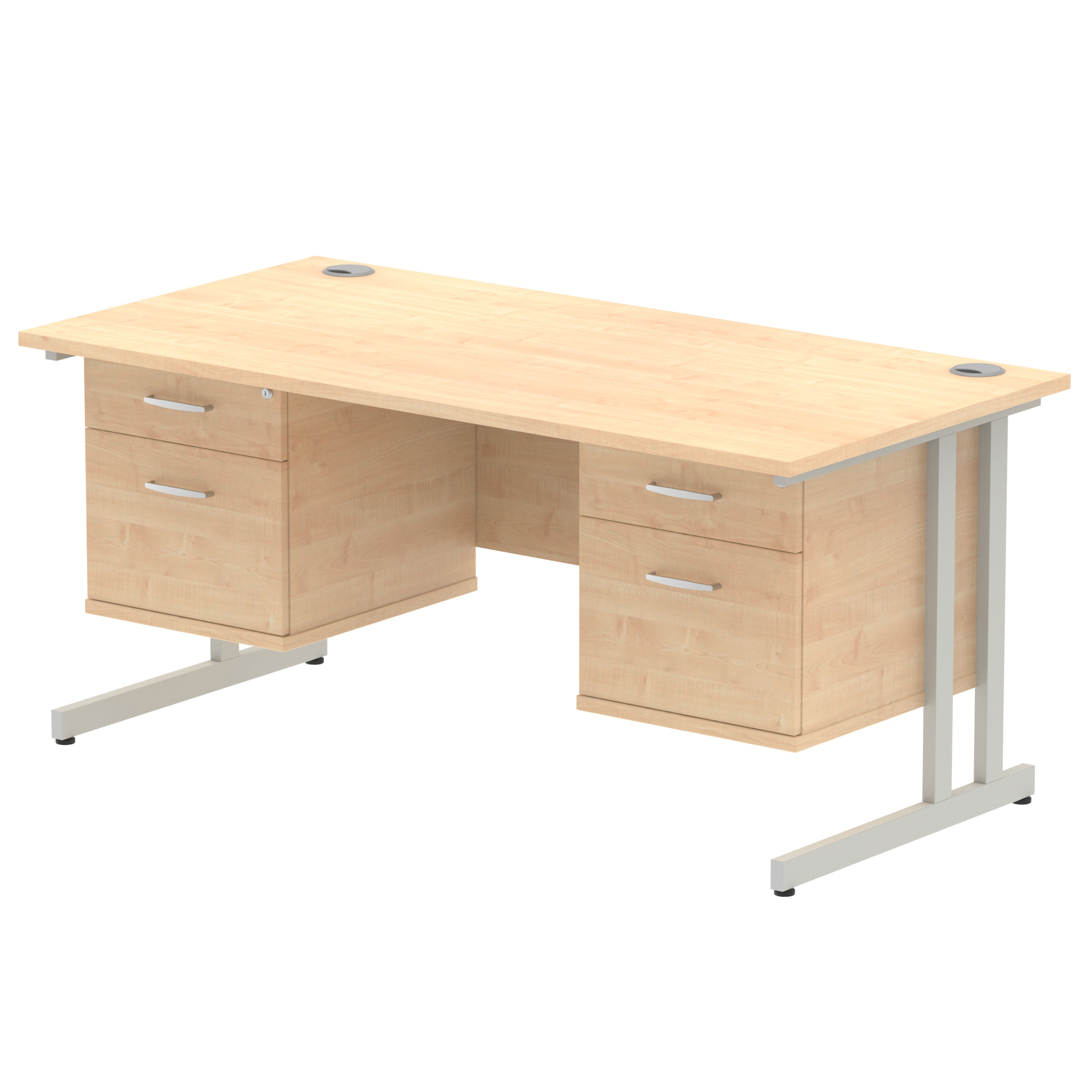 Maple / Silver Frame