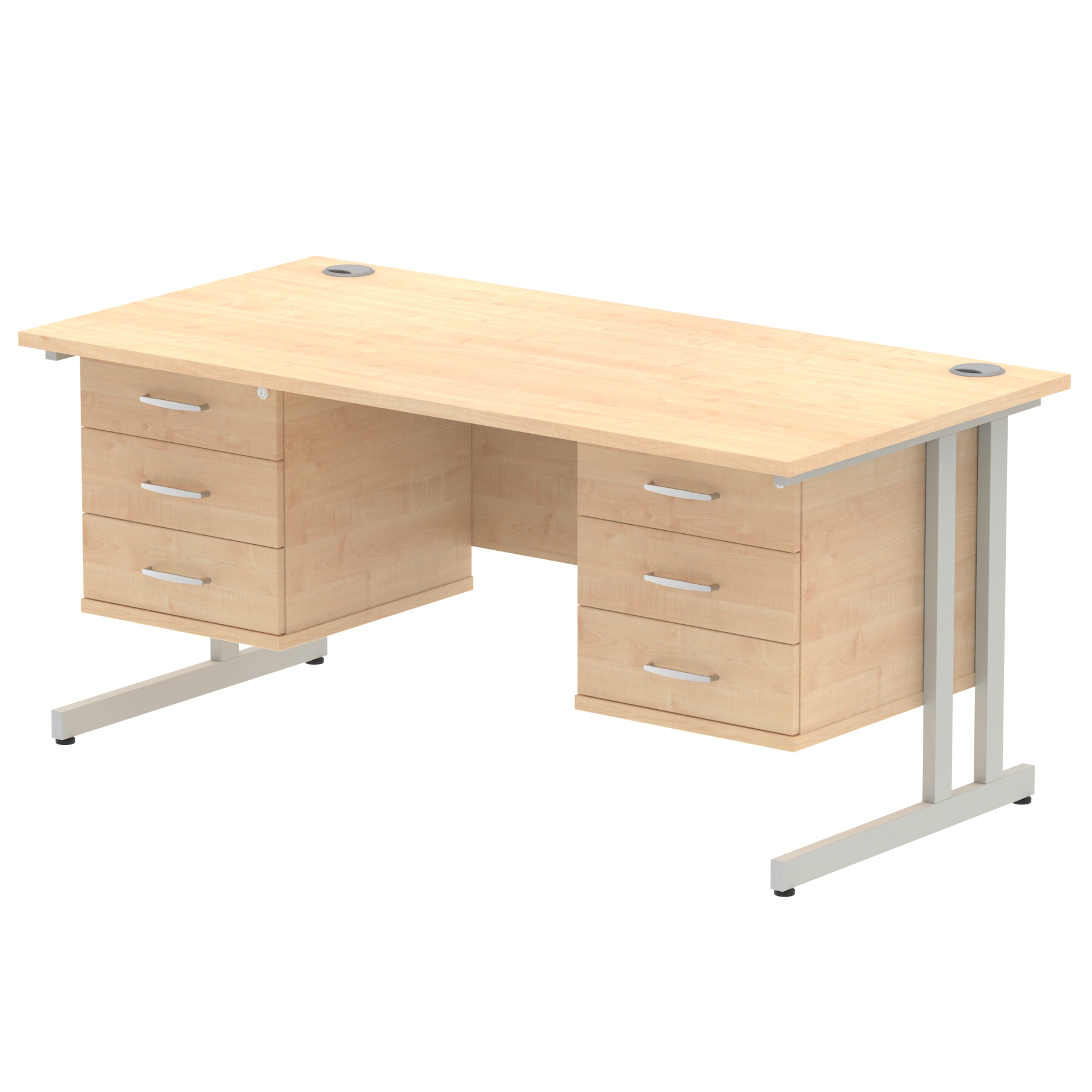 Maple / Silver Frame