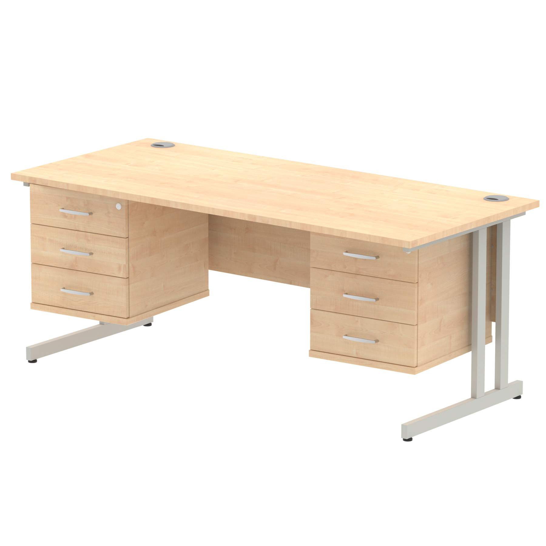 Maple / Silver Frame