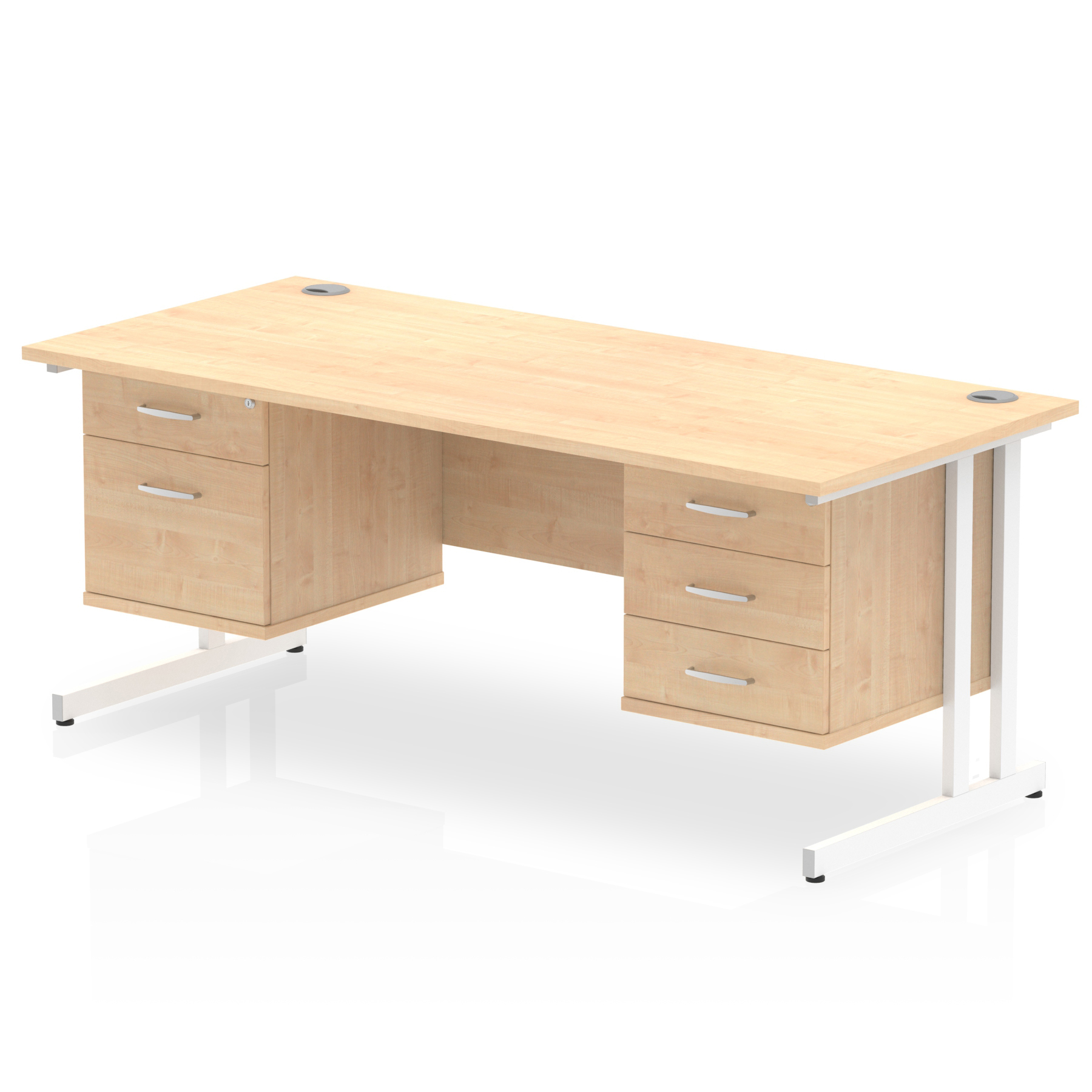 Maple / White Frame