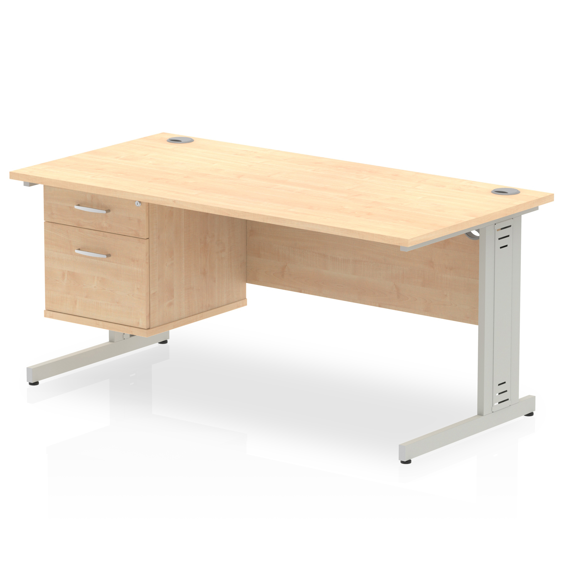 Maple / Silver Frame