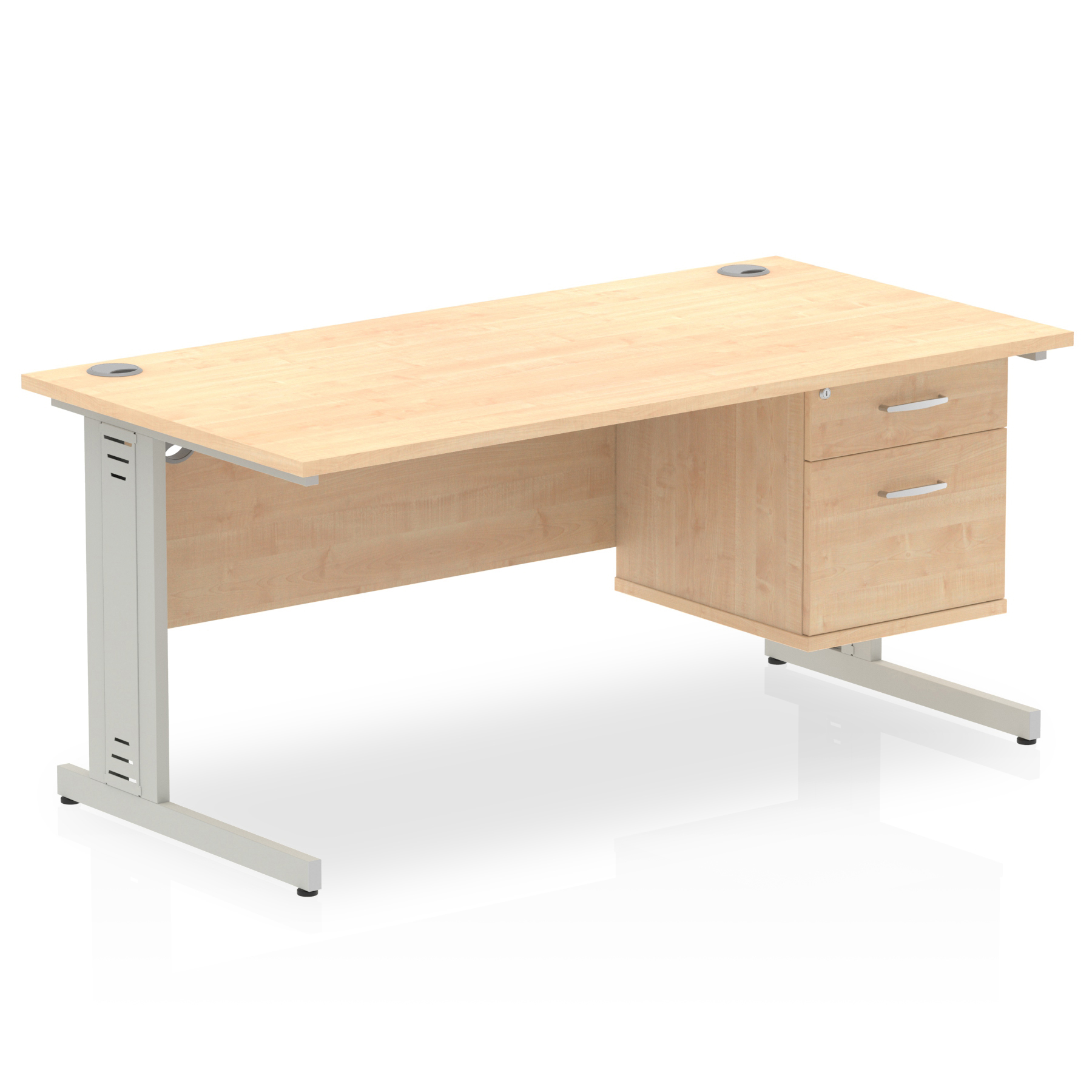 Maple / Silver Frame