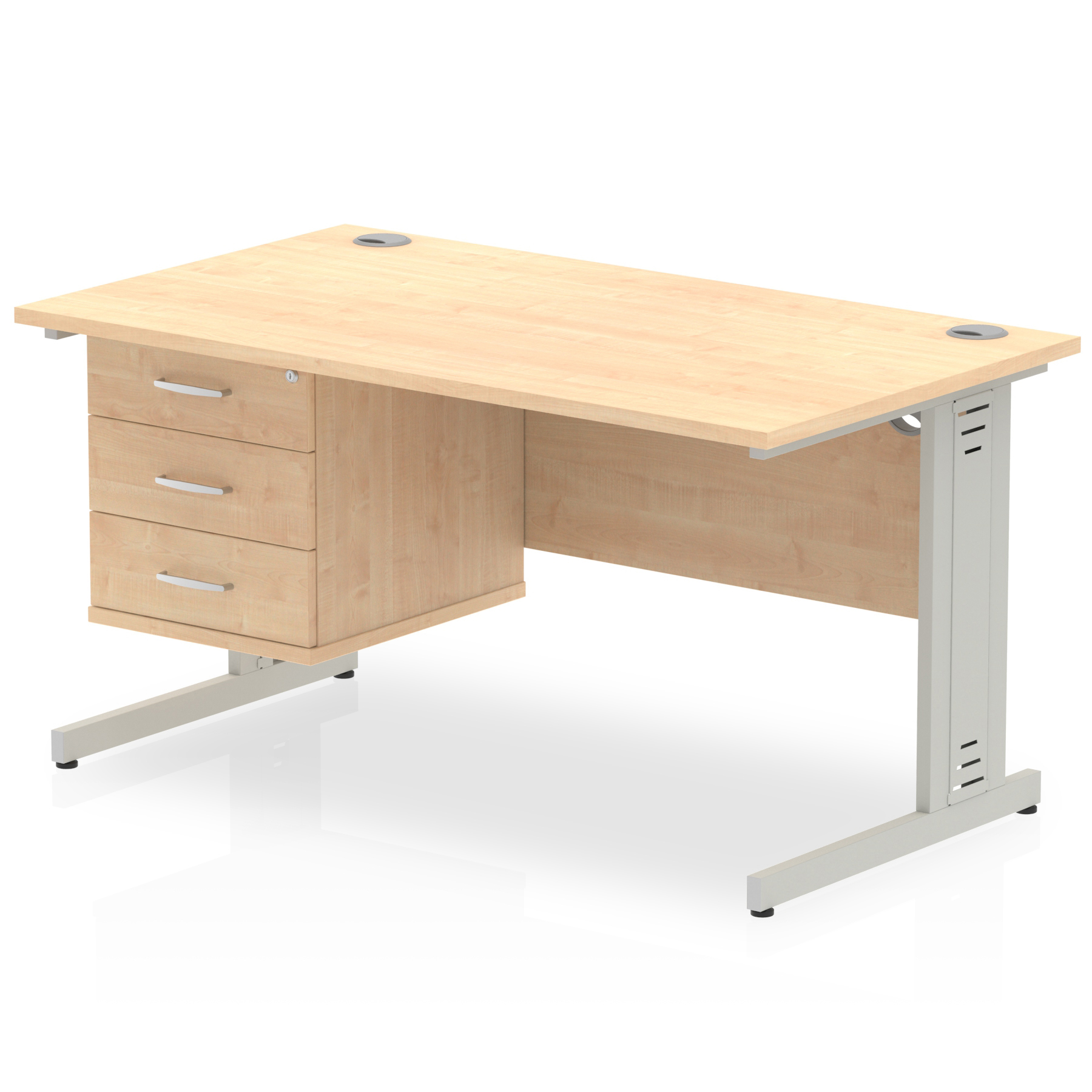 Maple / Silver Frame