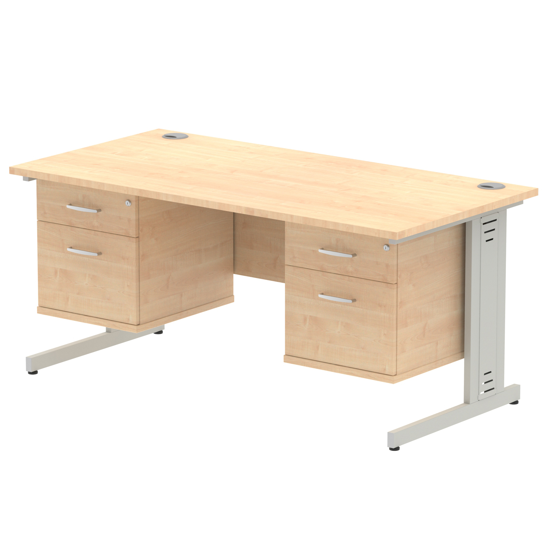 Maple / Silver Frame