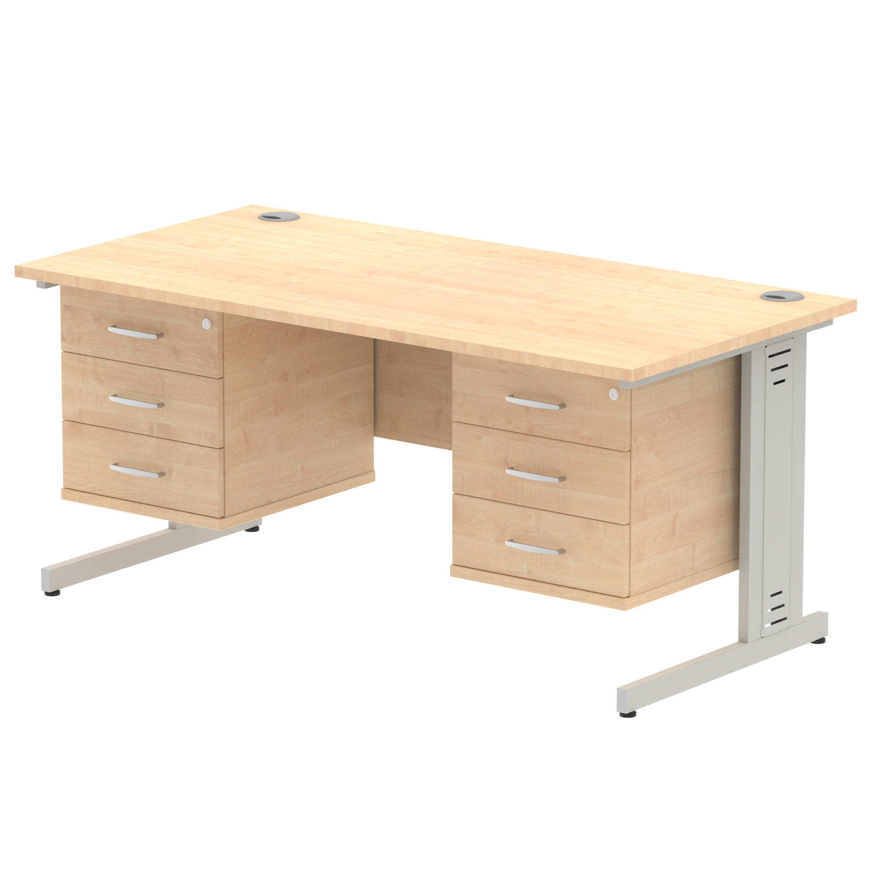 Maple / Silver Frame