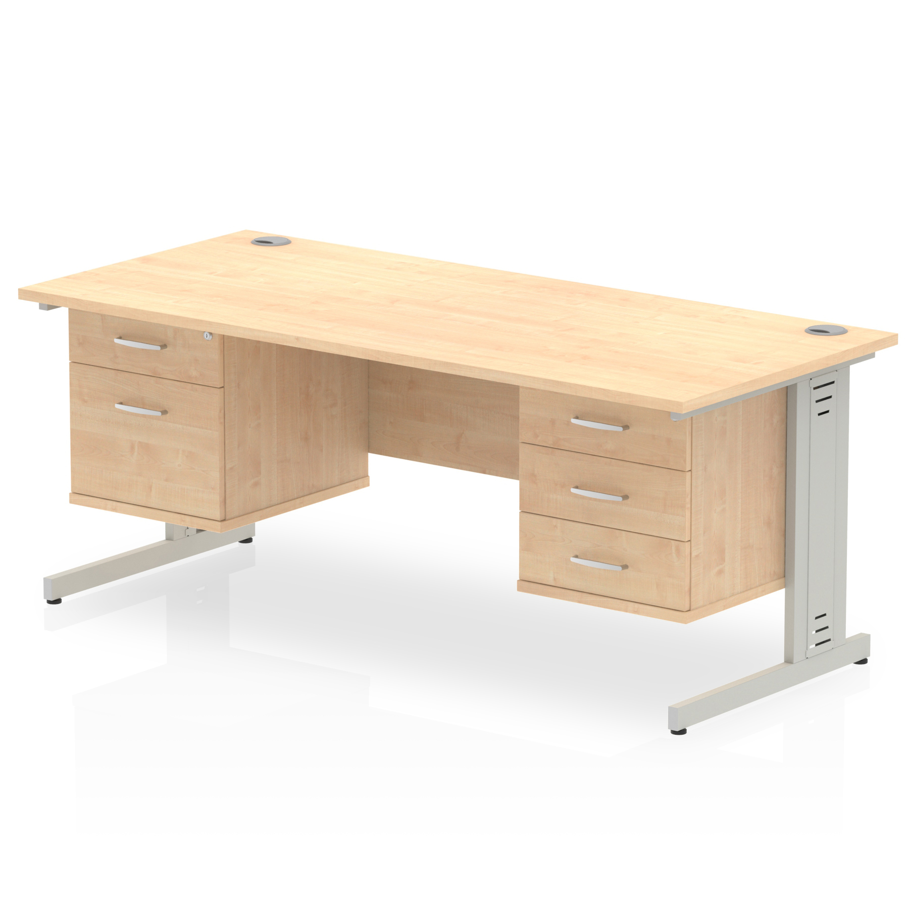 Maple / Silver Frame