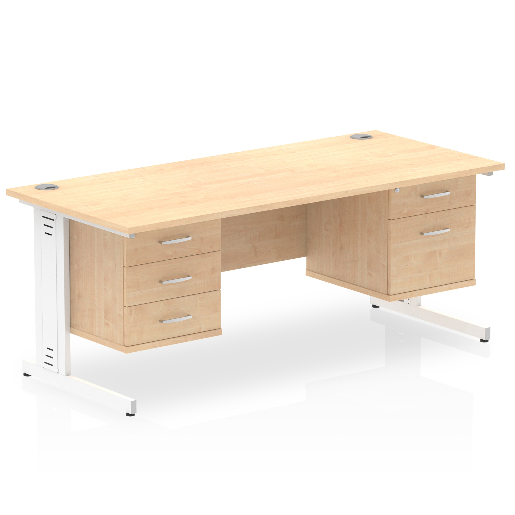 Maple / White Frame