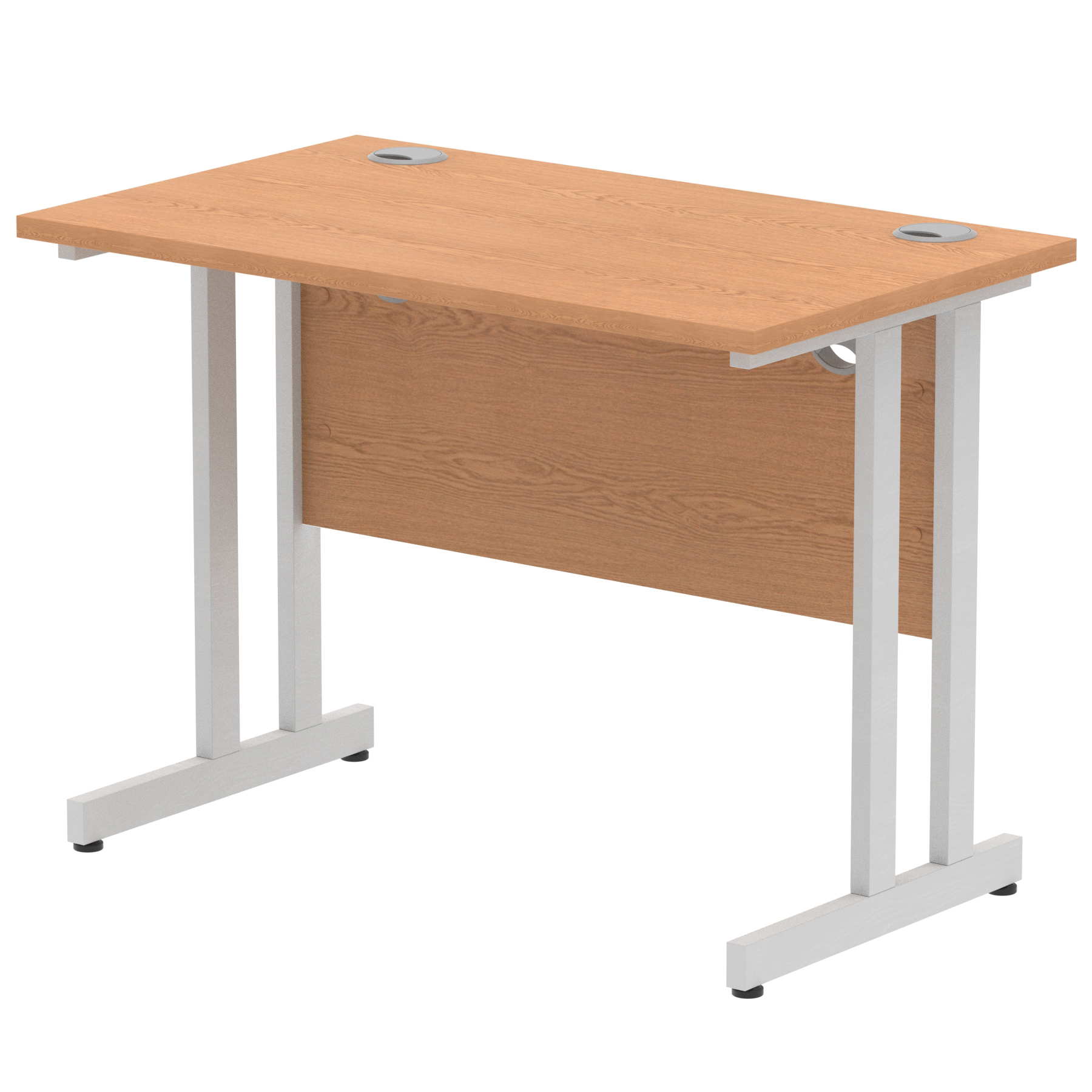 Oak / Silver Frame