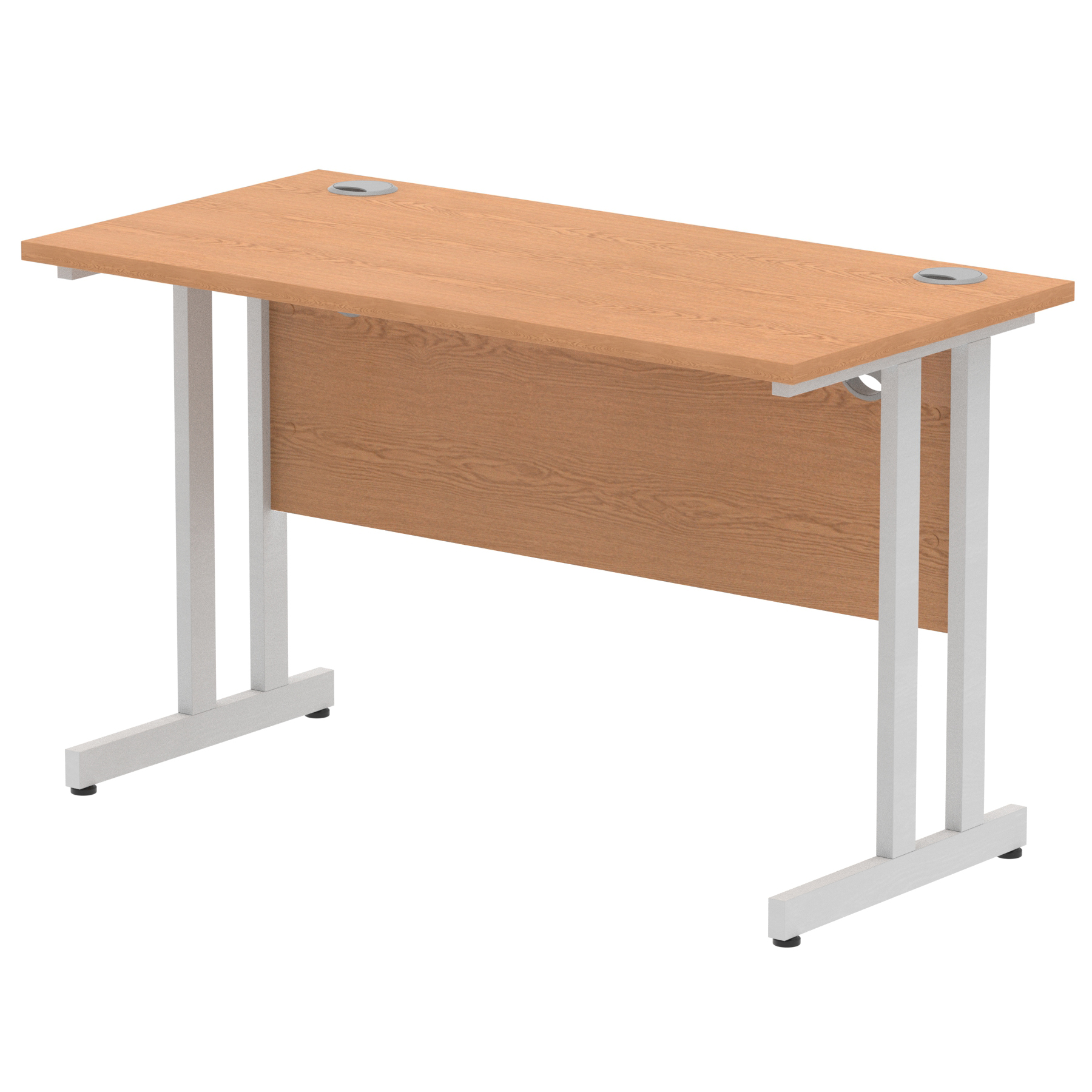 Oak / Silver Frame
