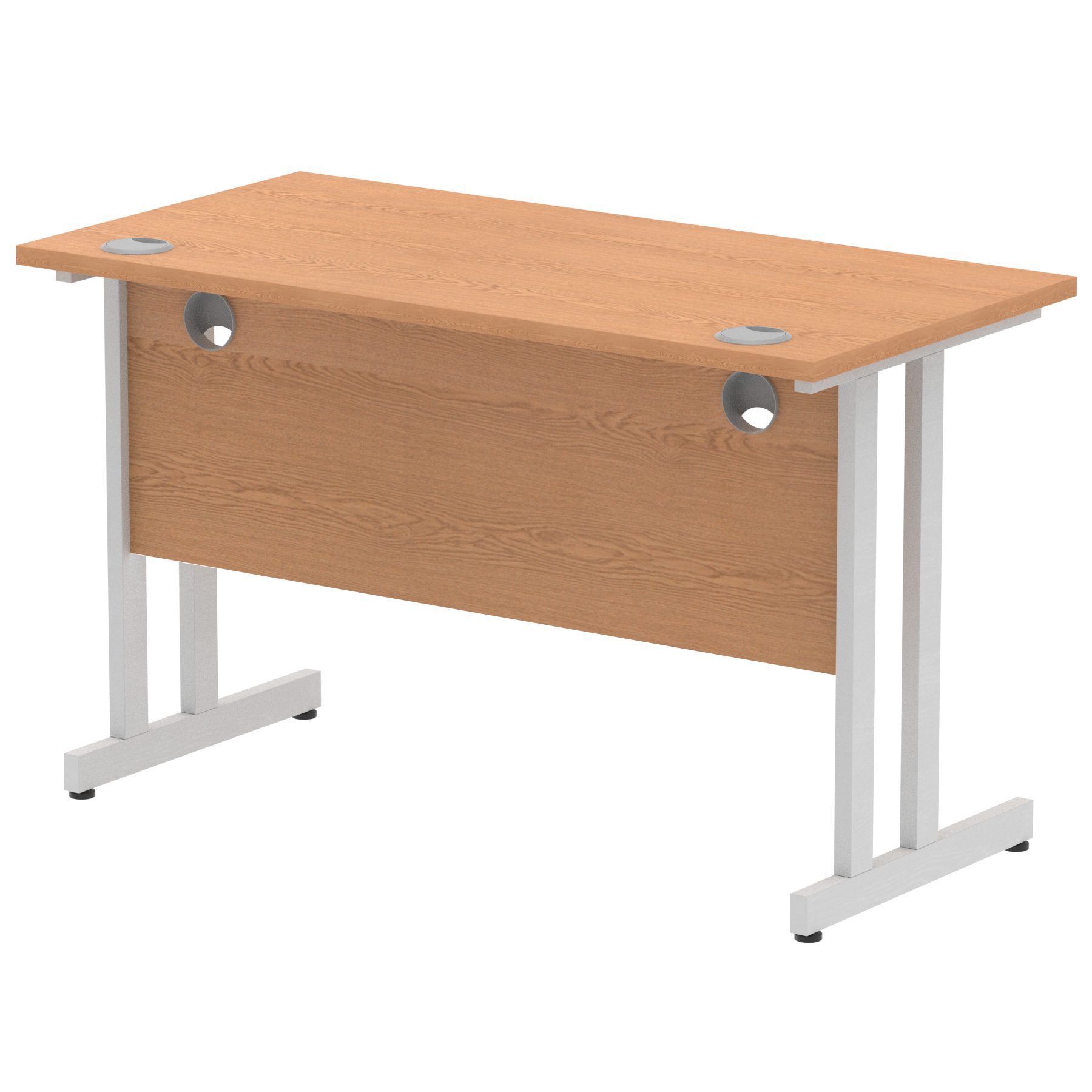 Oak / Silver Frame