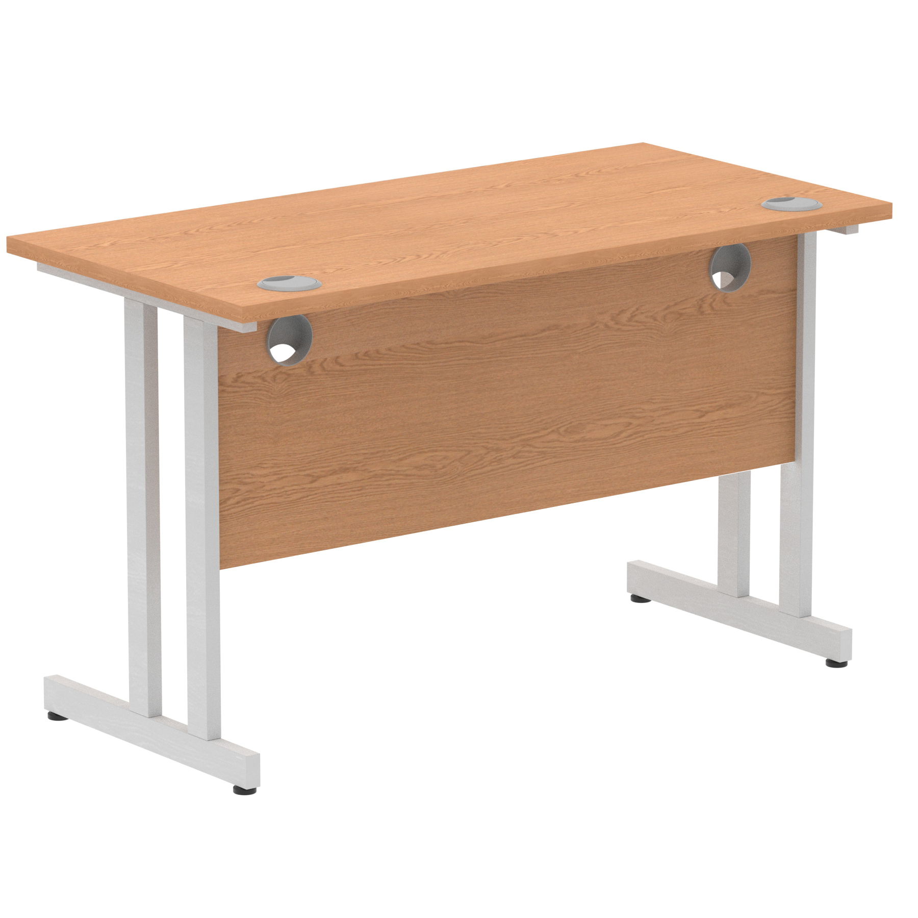 Oak / Silver Frame