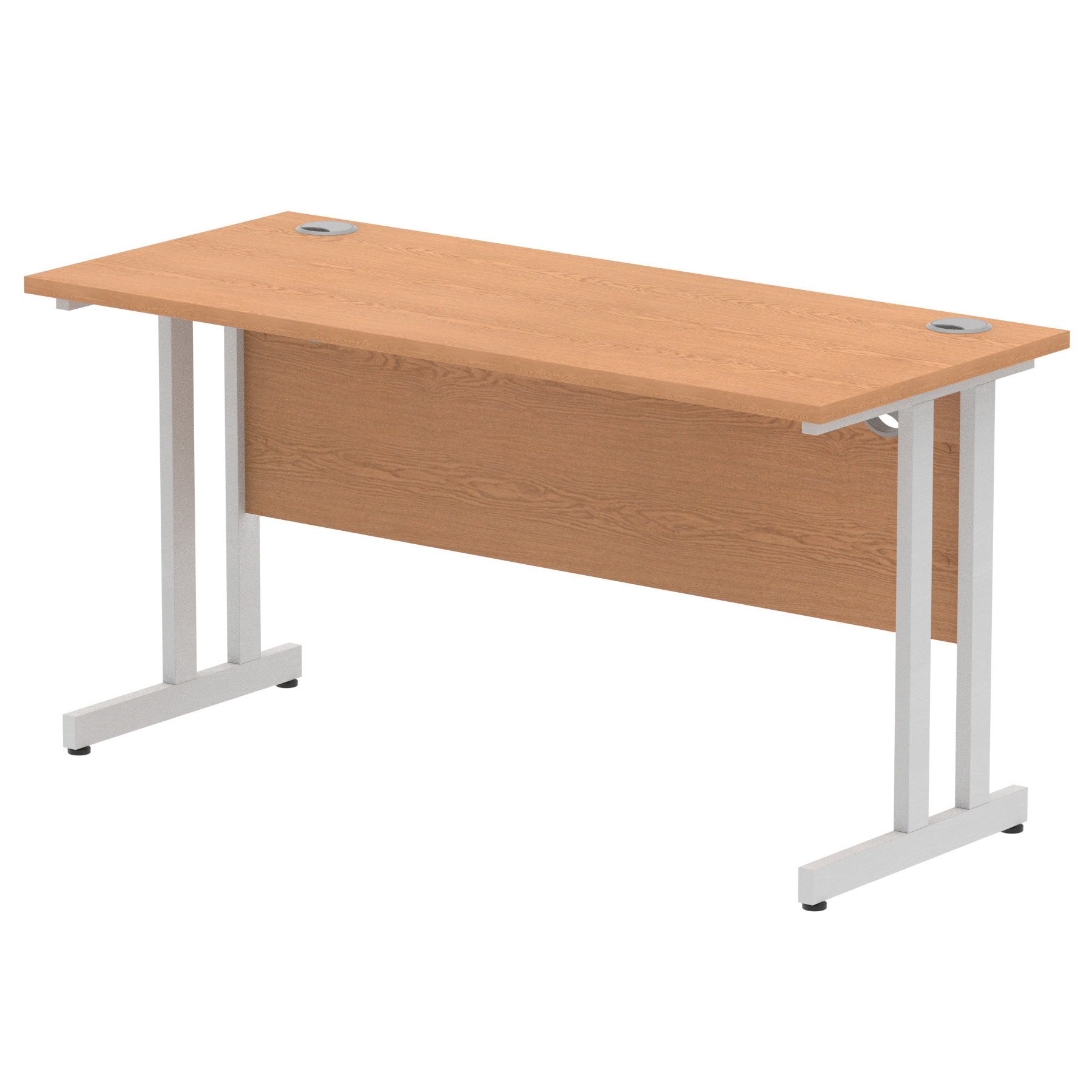 Oak / Silver Frame