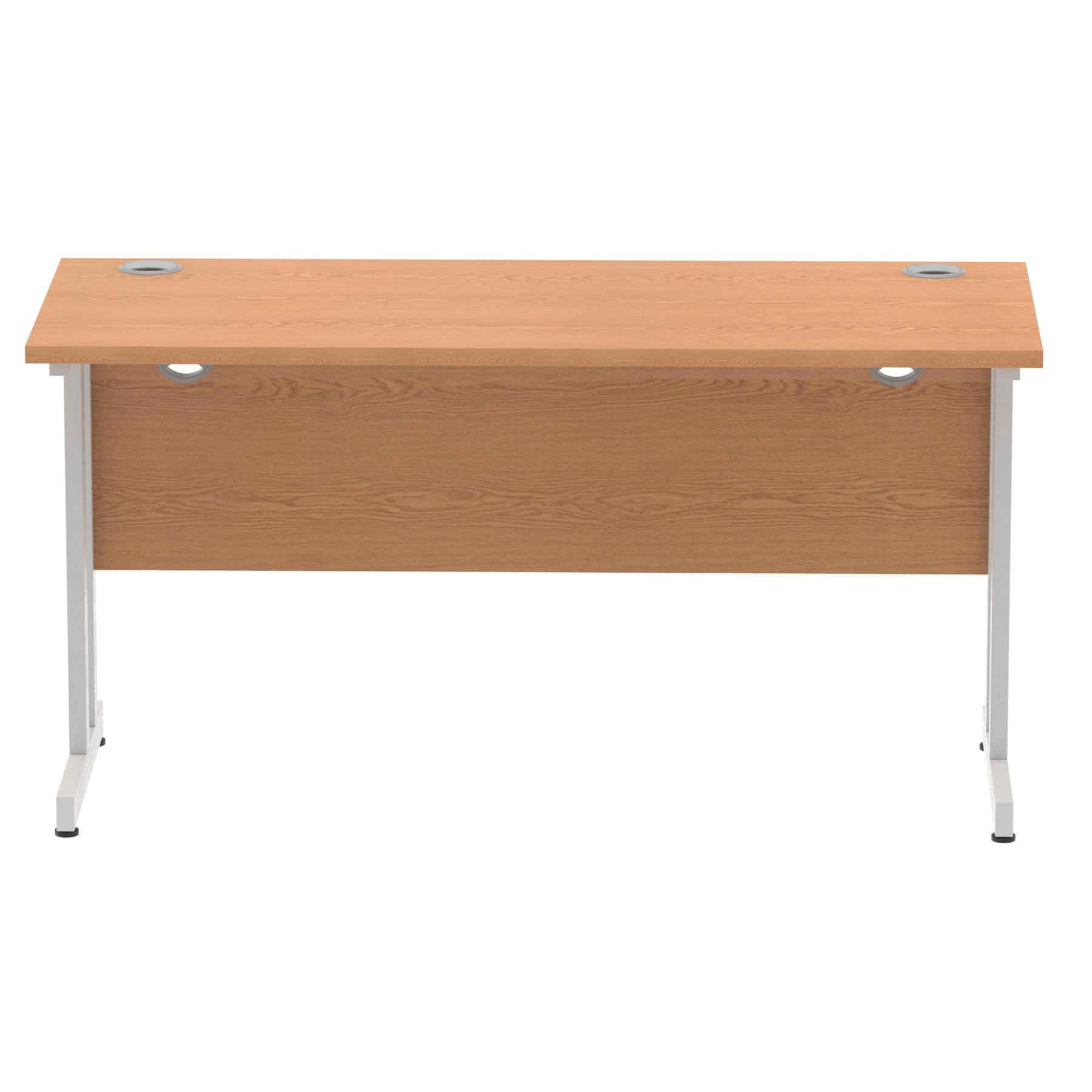 Oak / Silver Frame