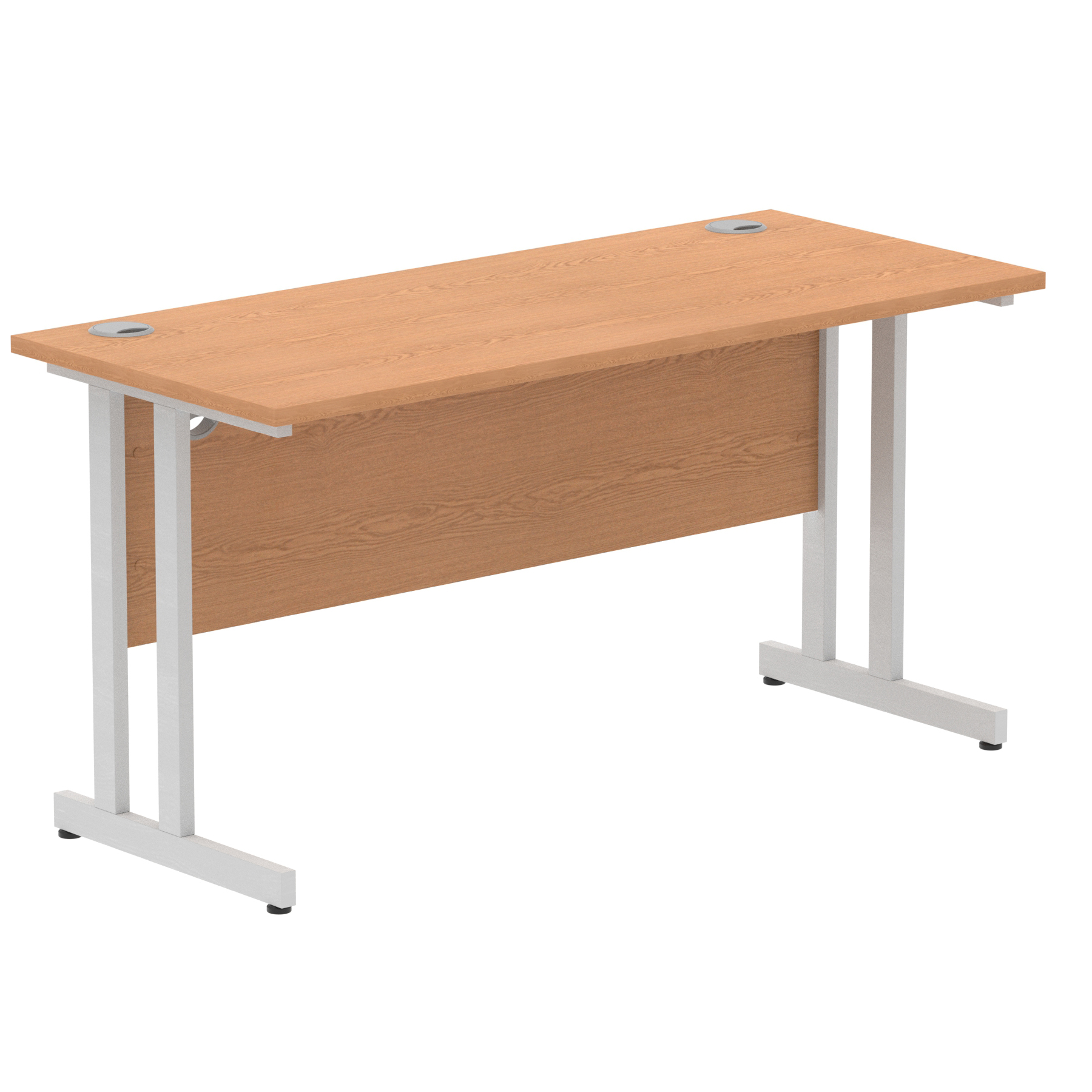 Oak / Silver Frame