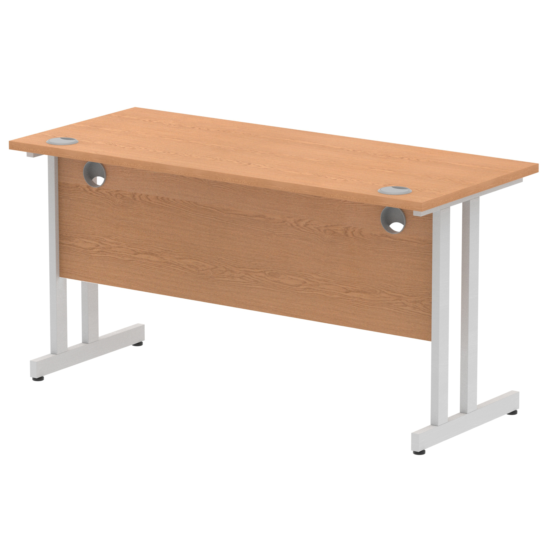 Oak / Silver Frame