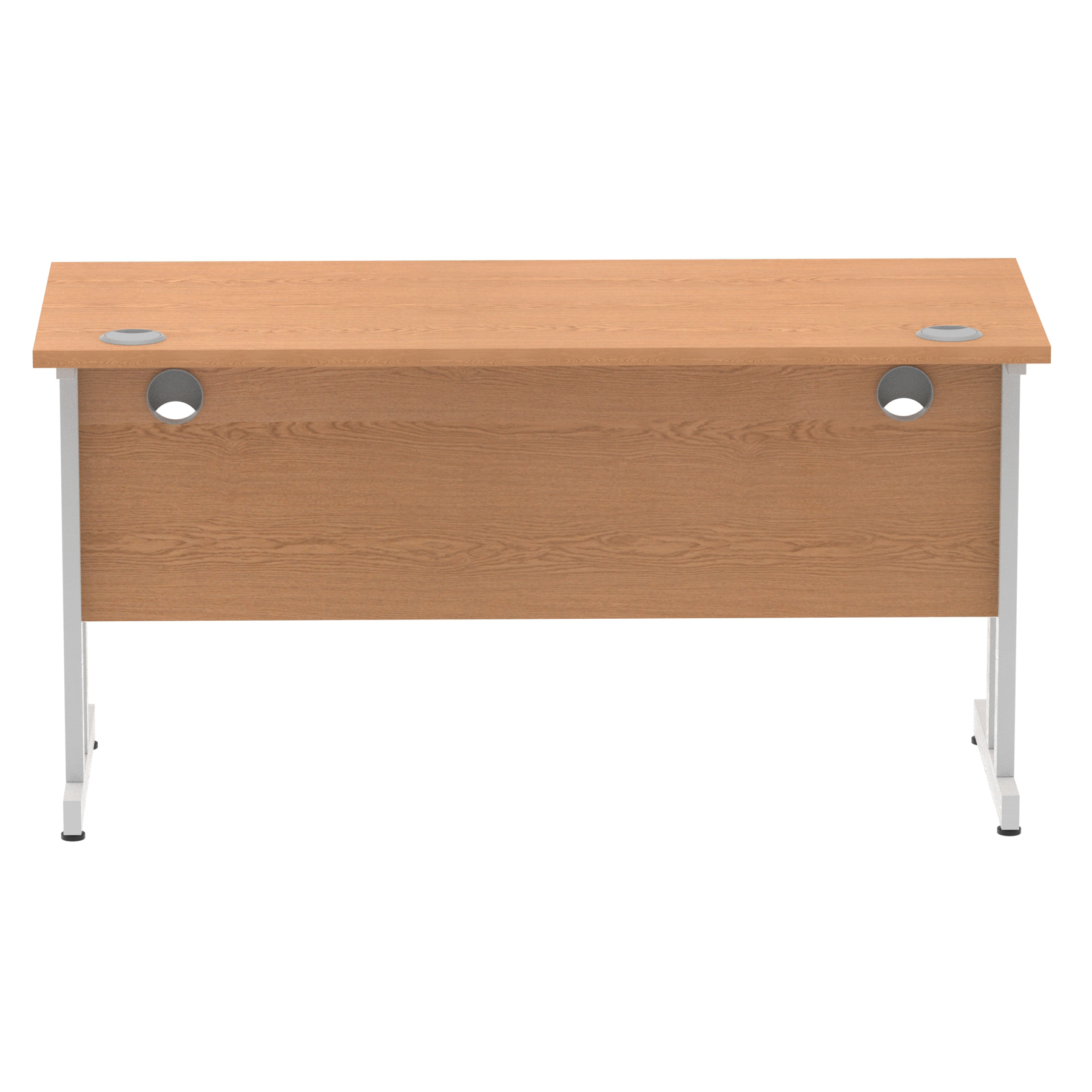 Oak / Silver Frame