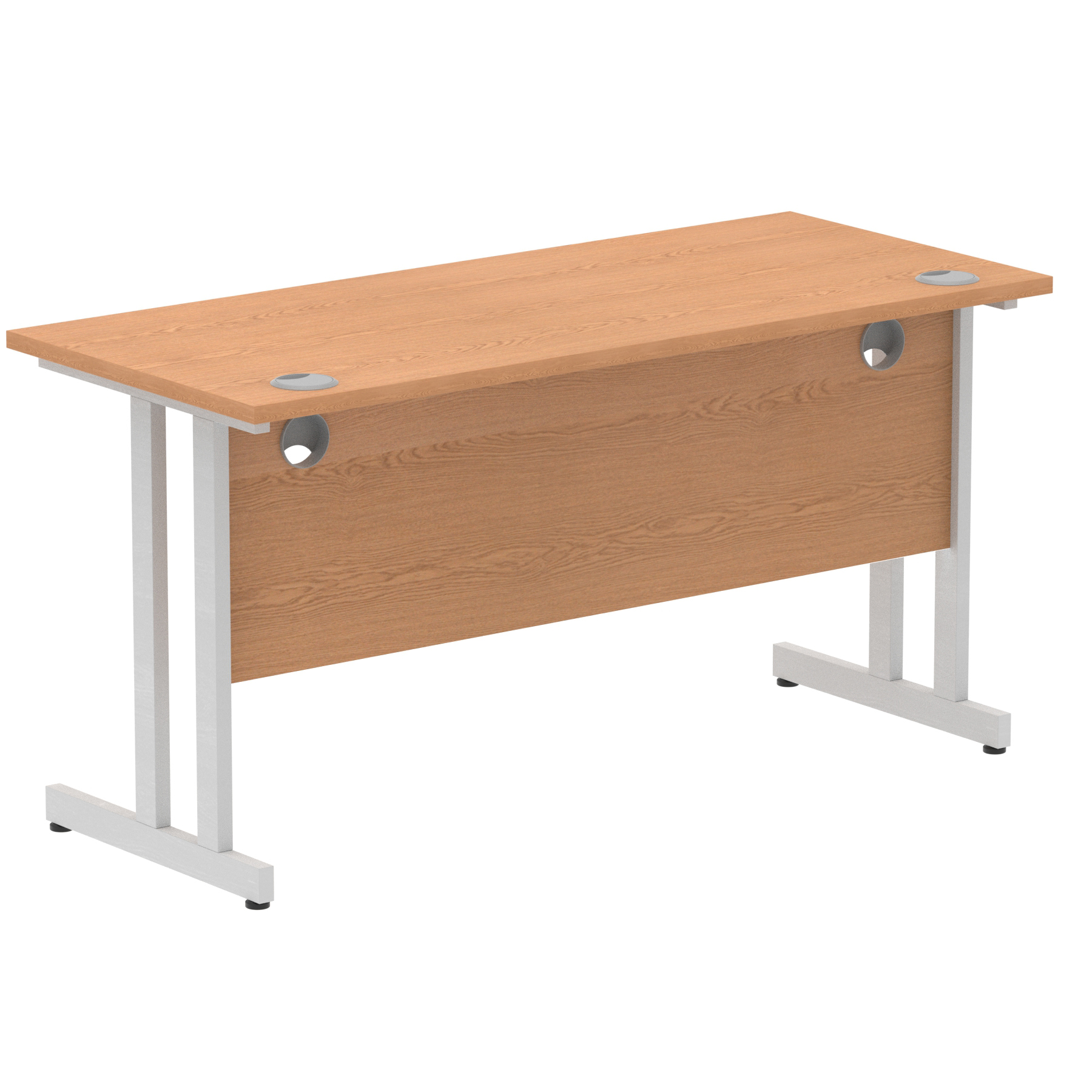 Oak / Silver Frame
