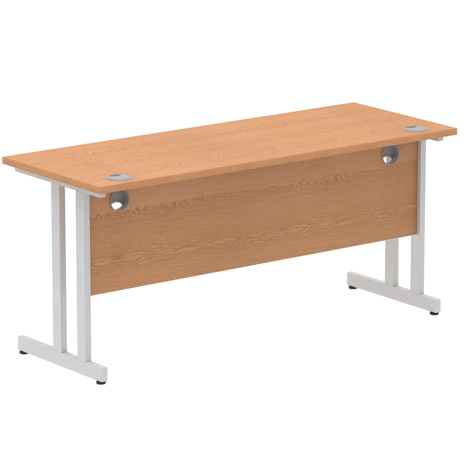 Oak / Silver Frame