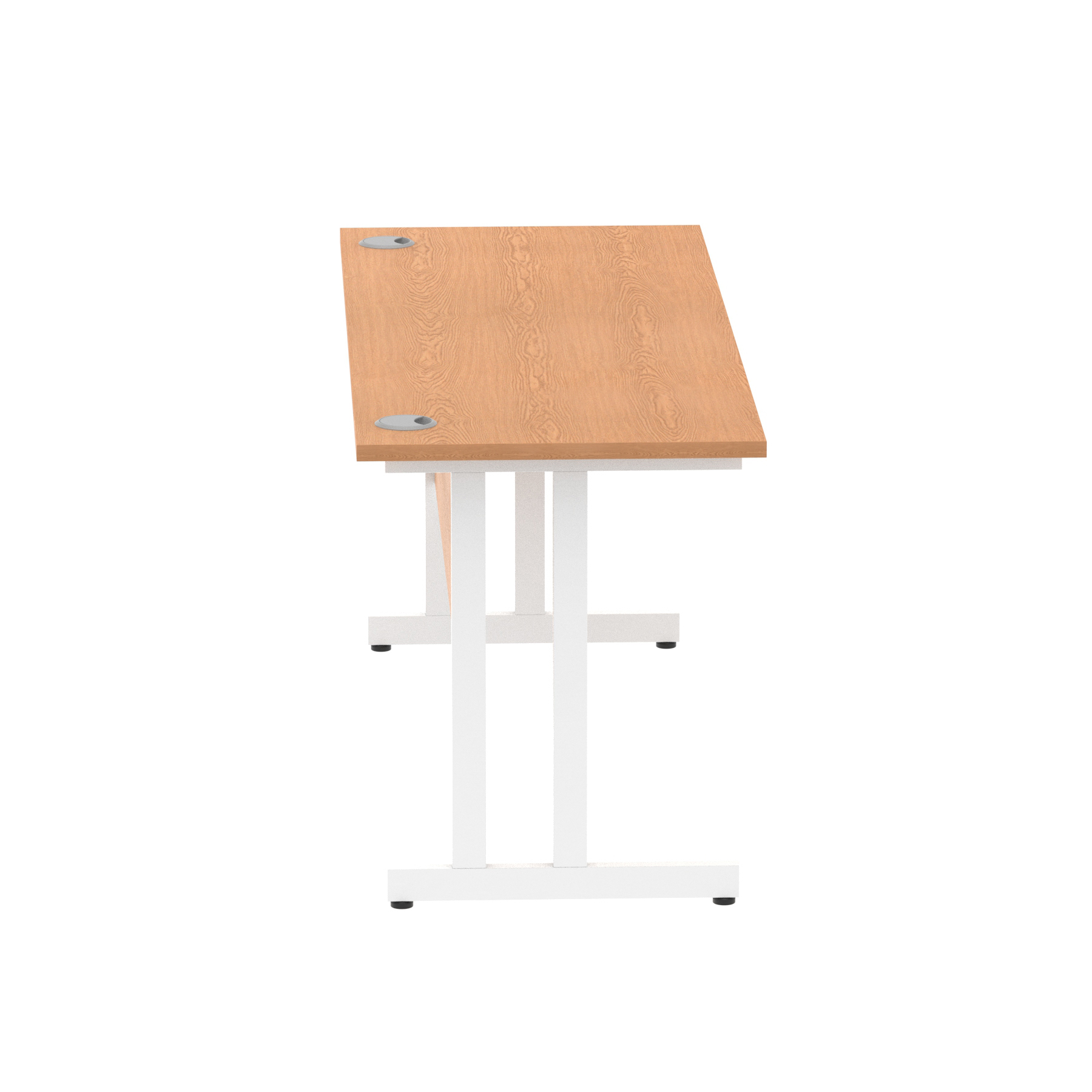 Oak / White Frame