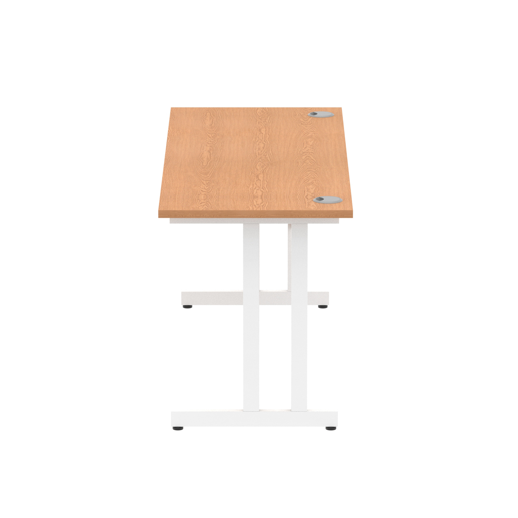 Oak / White Frame