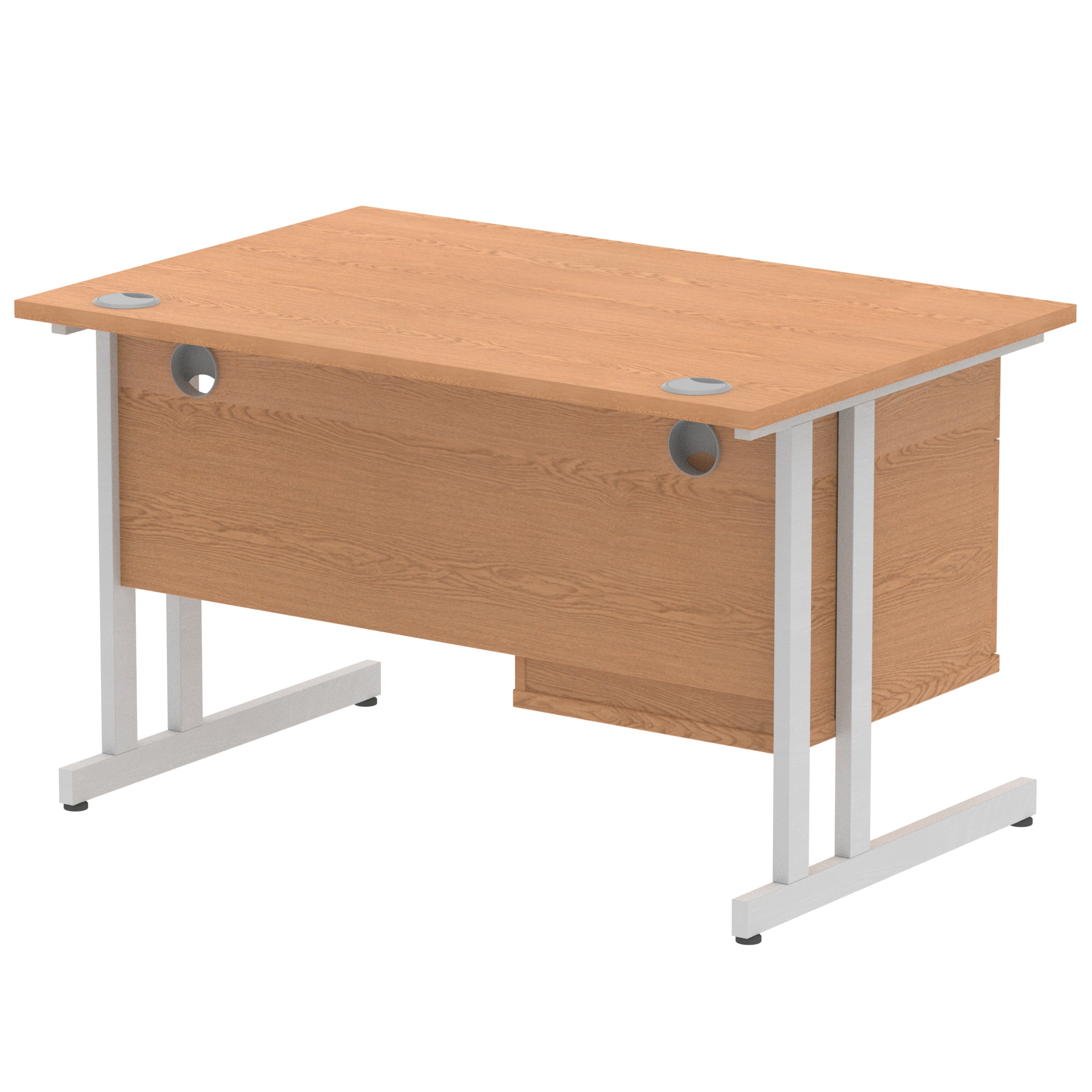 Oak / Silver Frame
