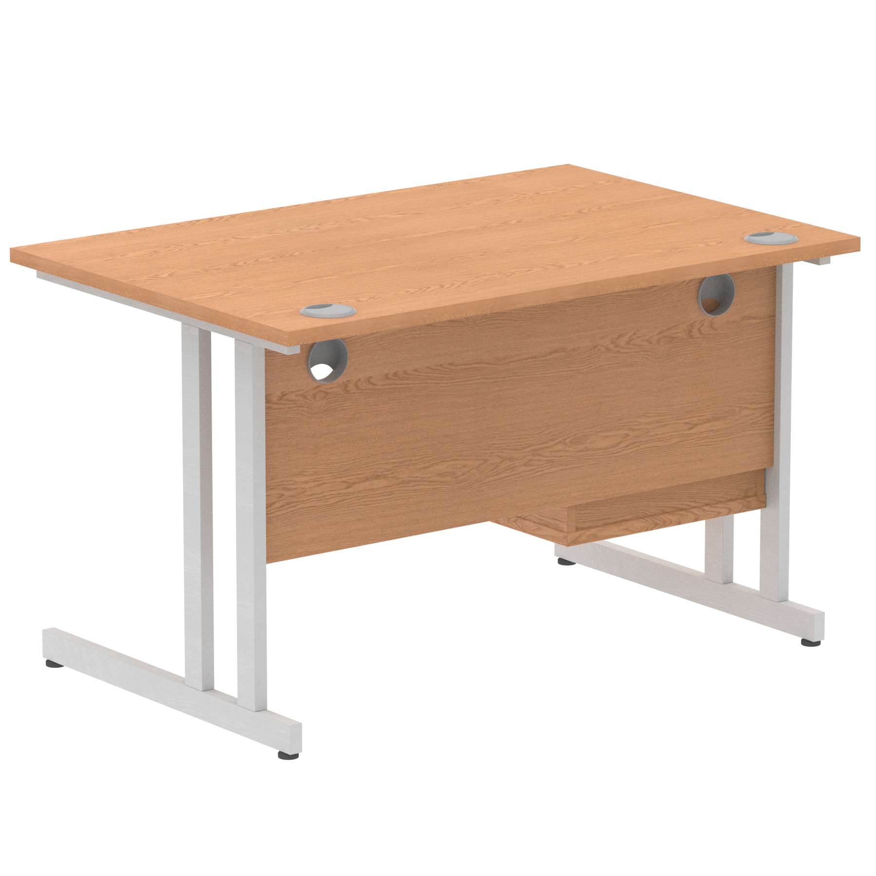 Oak / Silver Frame