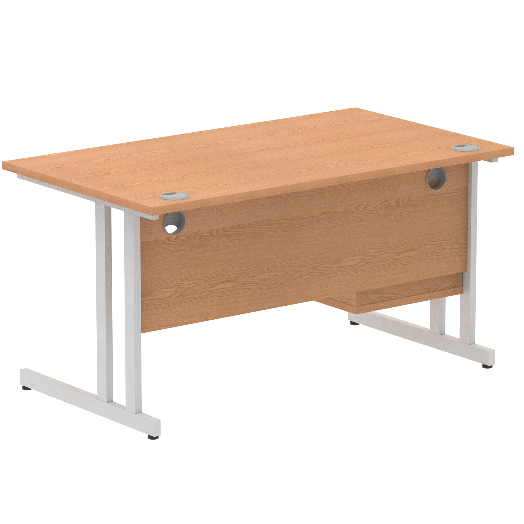 Oak / Silver Frame