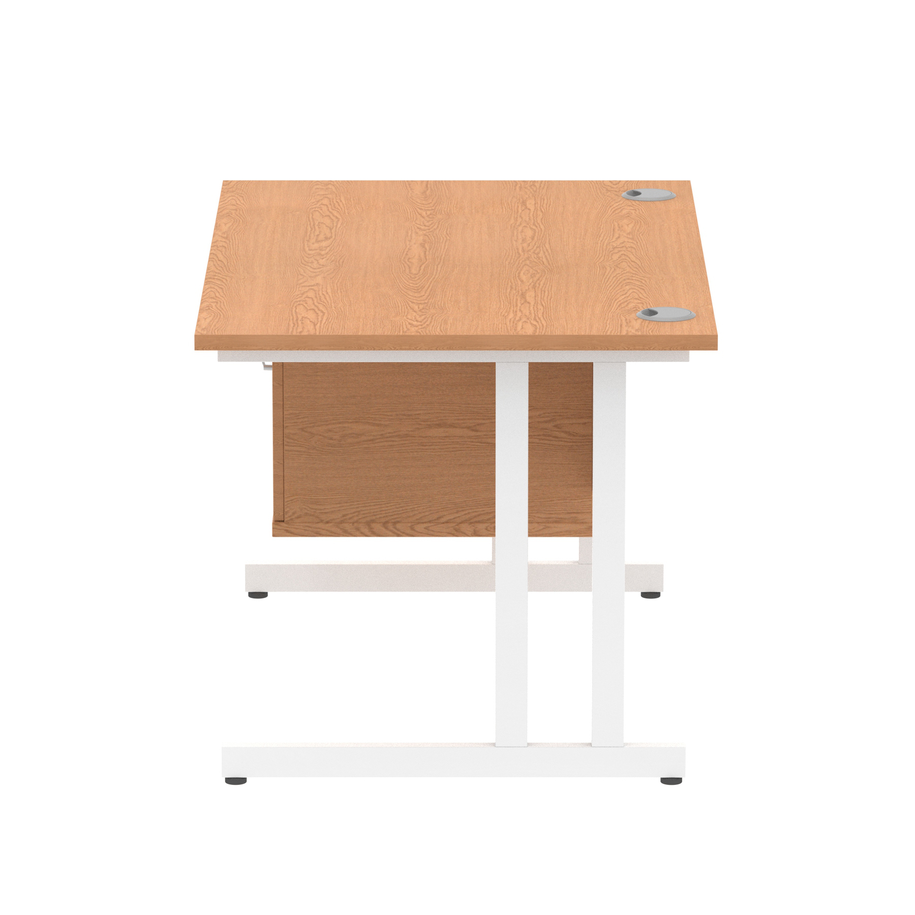 Oak / White Frame