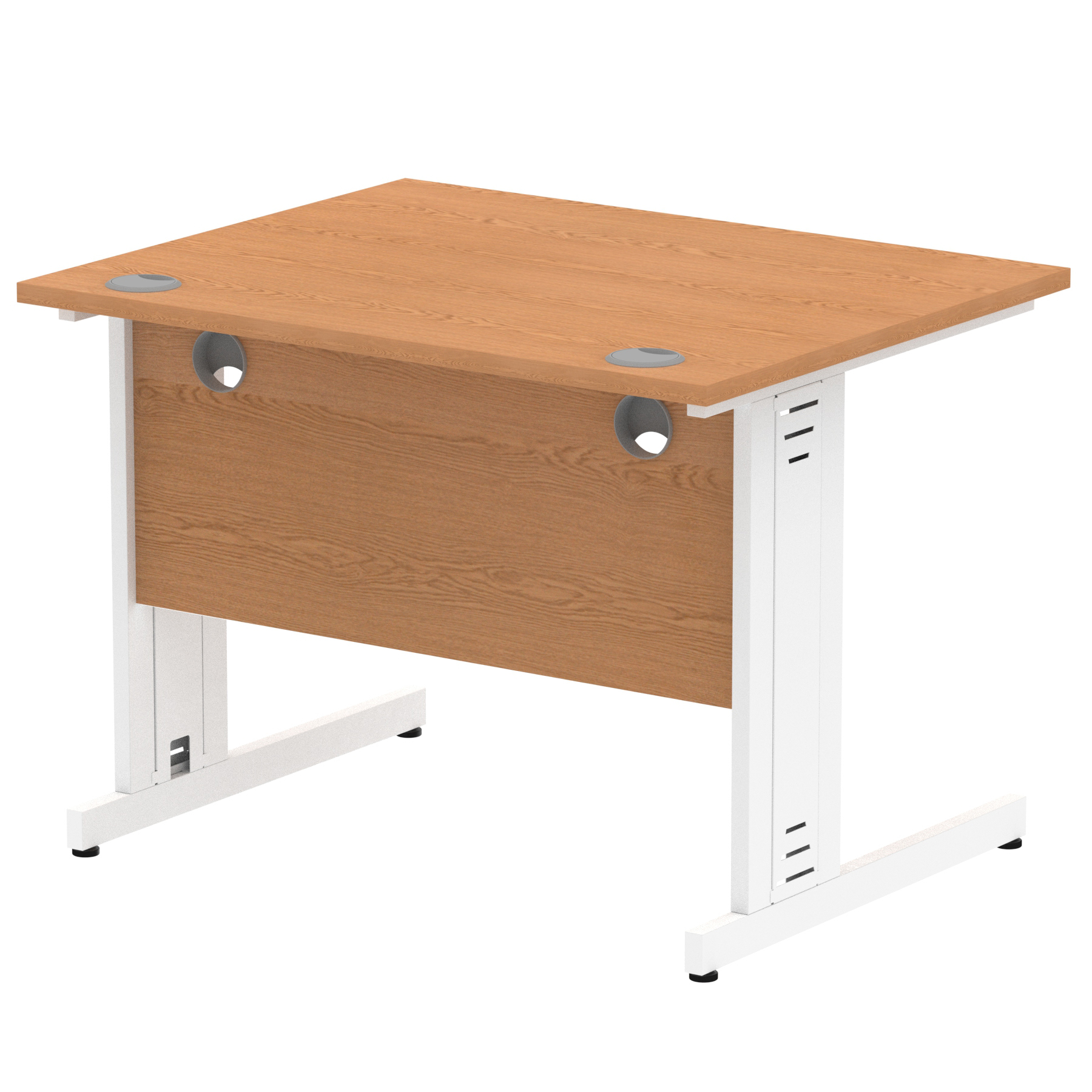 Oak / White Frame