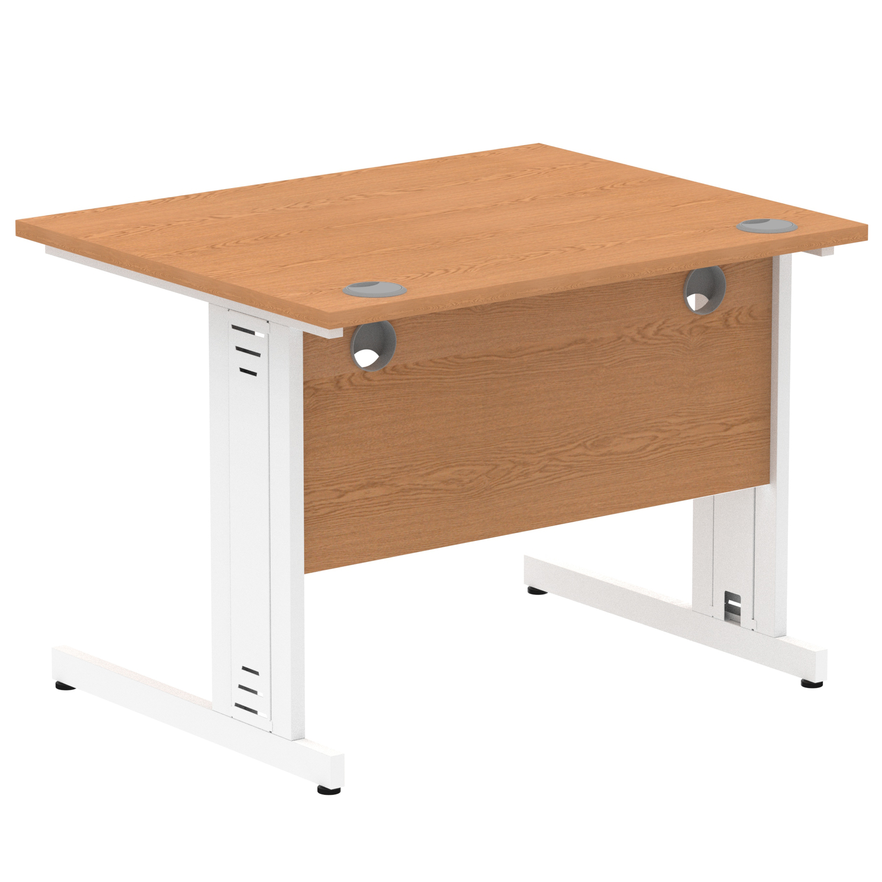 Oak / White Frame
