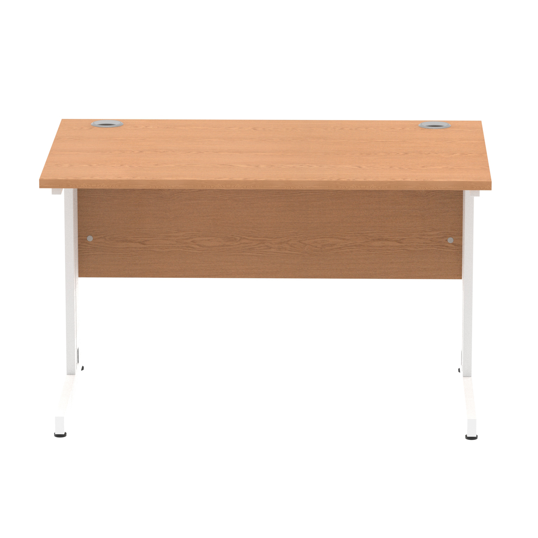 Oak / White Frame