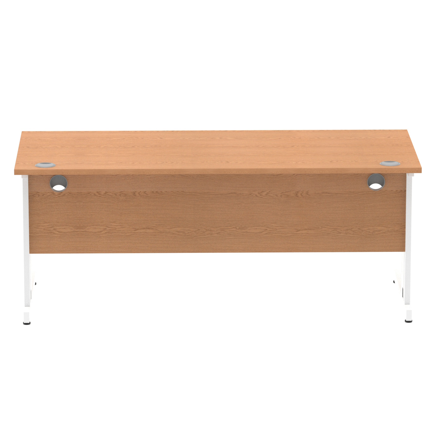 Oak / White Frame