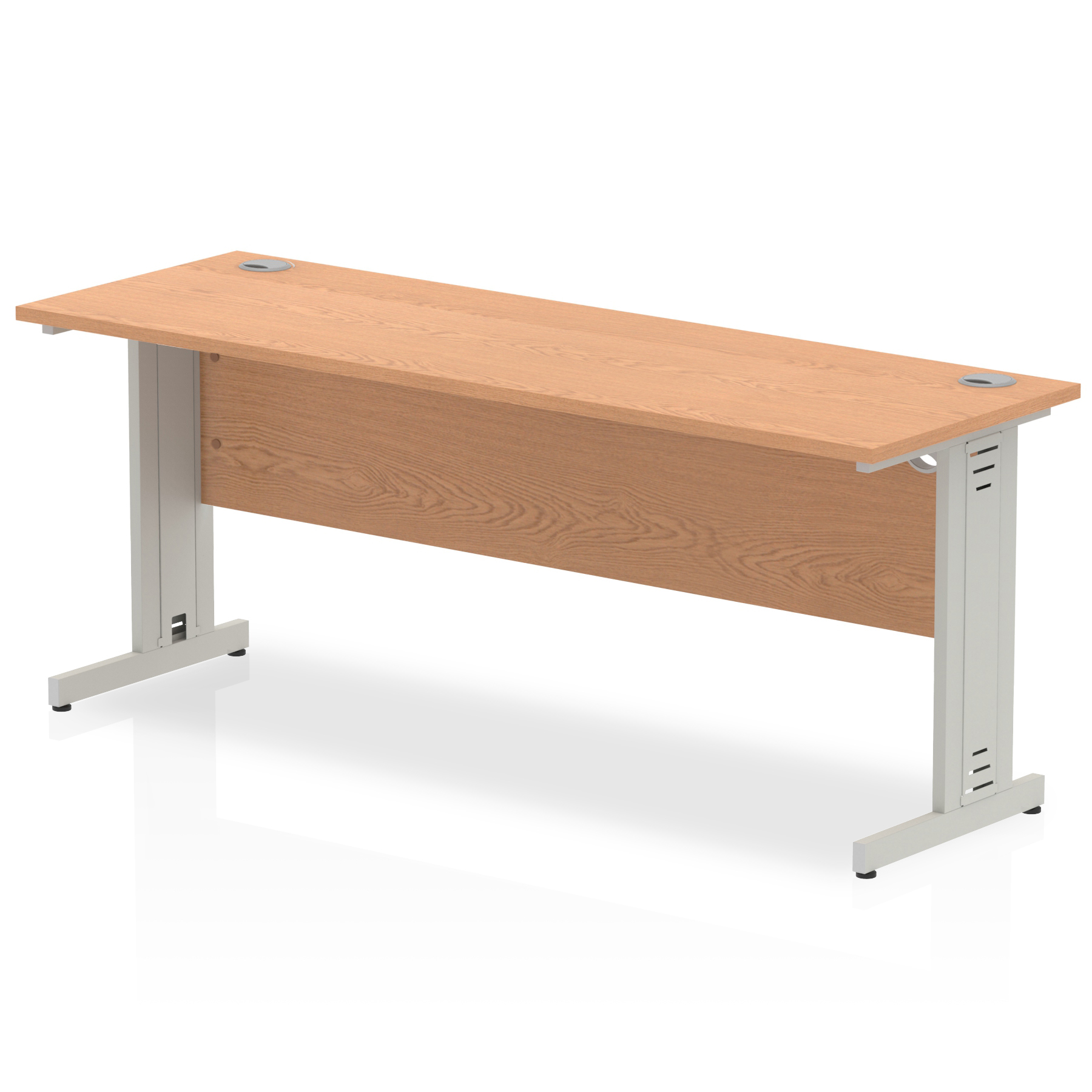 Oak / Silver Frame