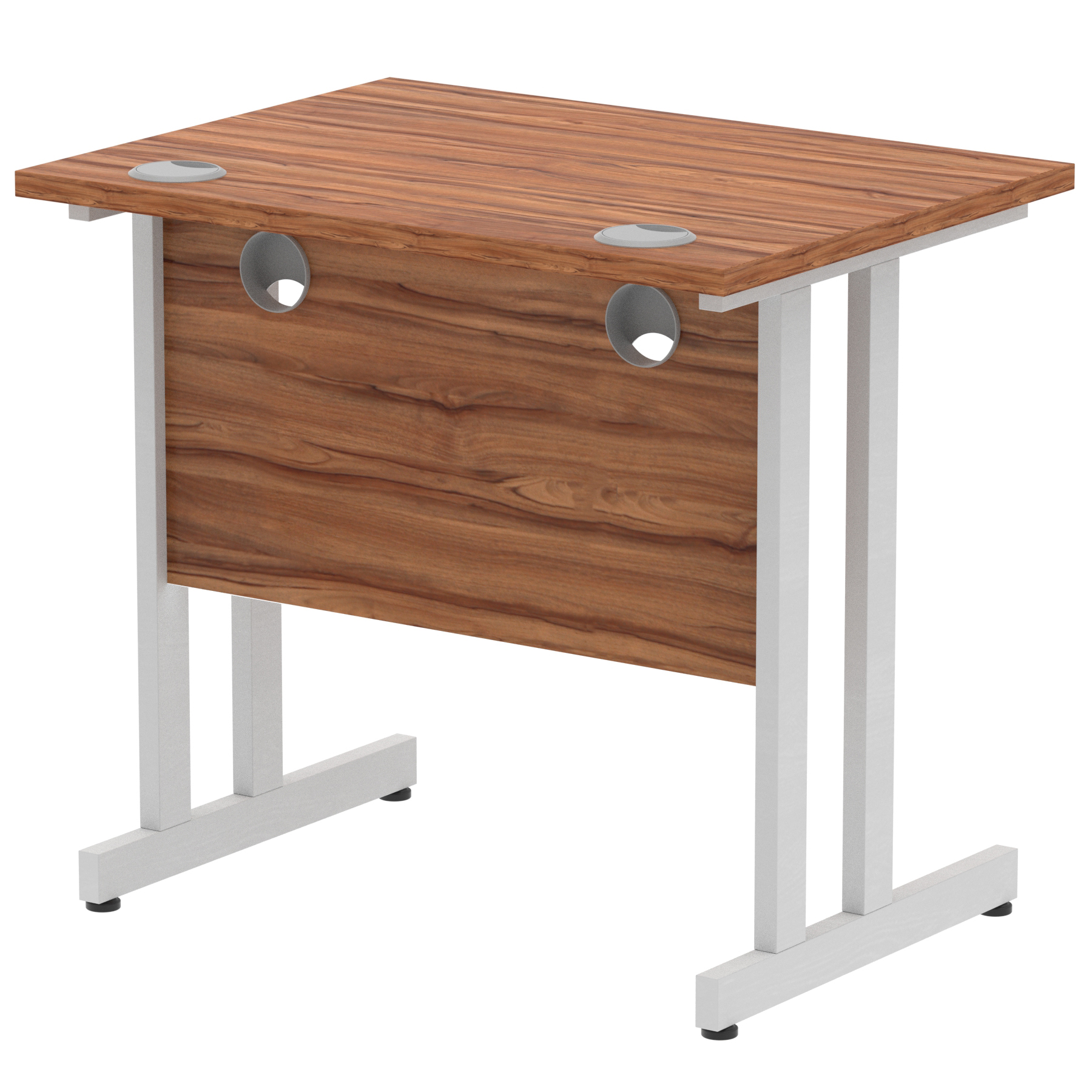 Walnut / Silver Frame