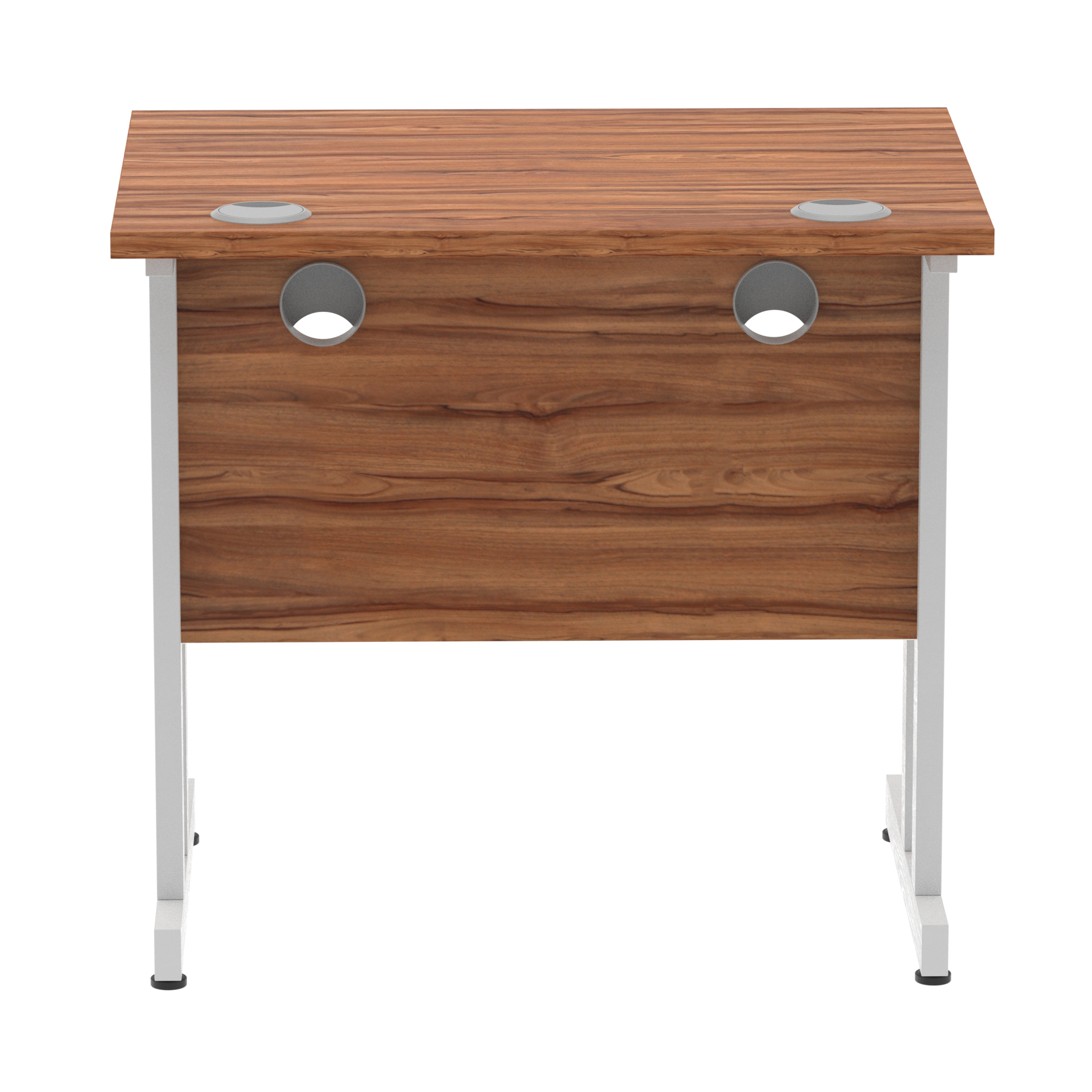 Walnut / Silver Frame