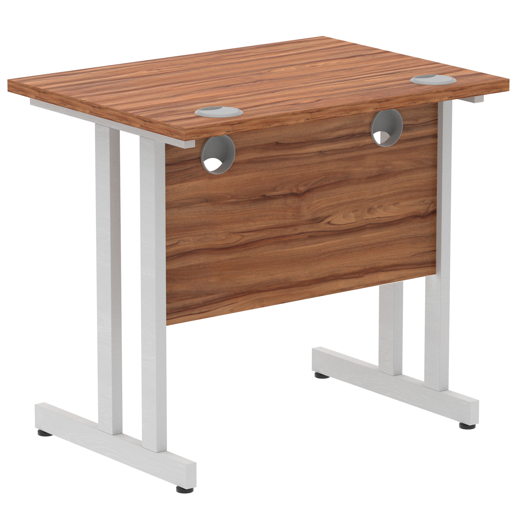 Walnut / Silver Frame