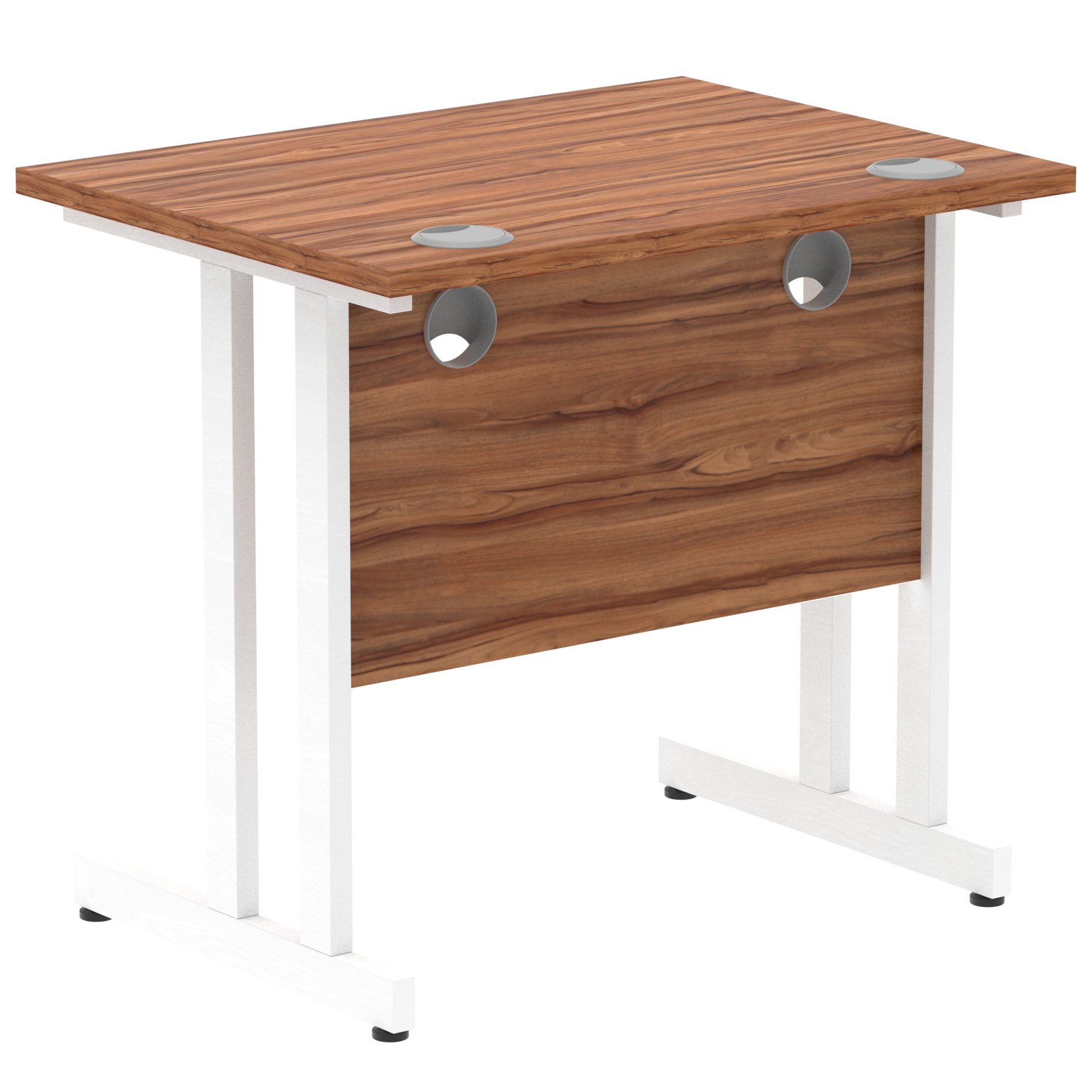 Walnut / White Frame