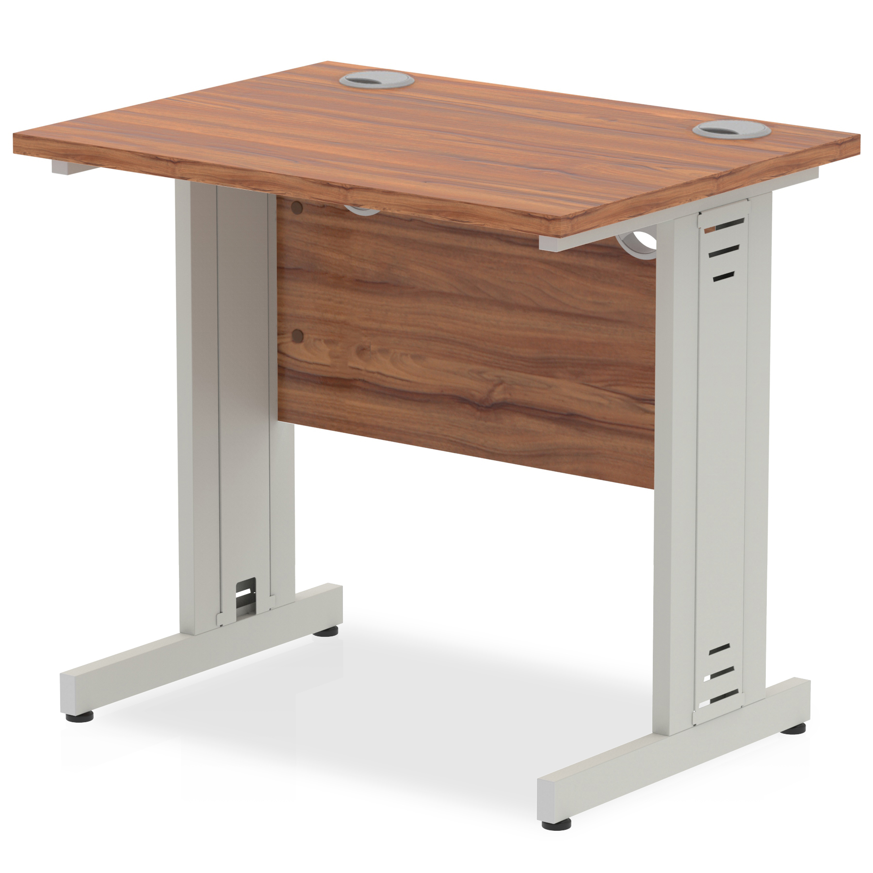 Walnut / Silver Frame