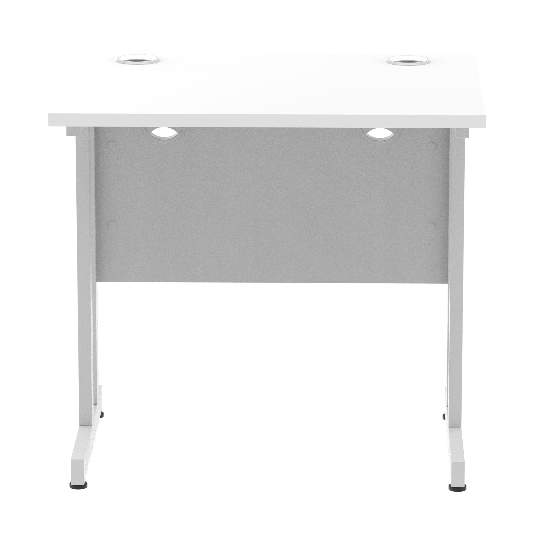 White / Silver Frame